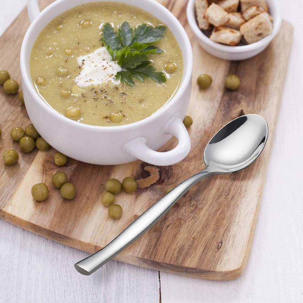 Qskely 40 Pieces Stainless Steel Flatware Cutlery Silverware Set, Service For 8