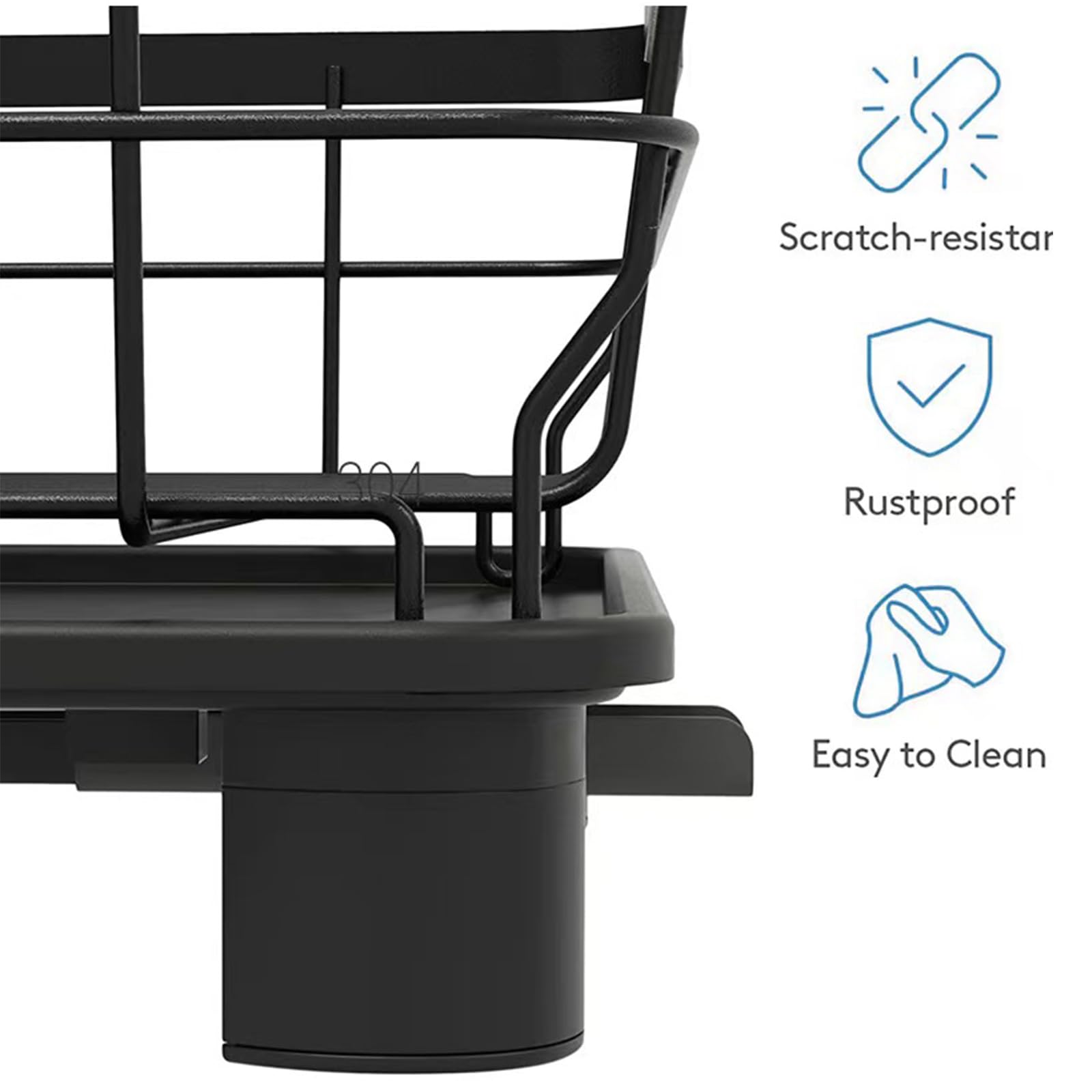 Dmtxcrp Dish Drying Rack, Space Saving & Durable, Rust-Proof Large 2 Tier Stainless Steel Dish Racks For Kitchen Counter With Cu