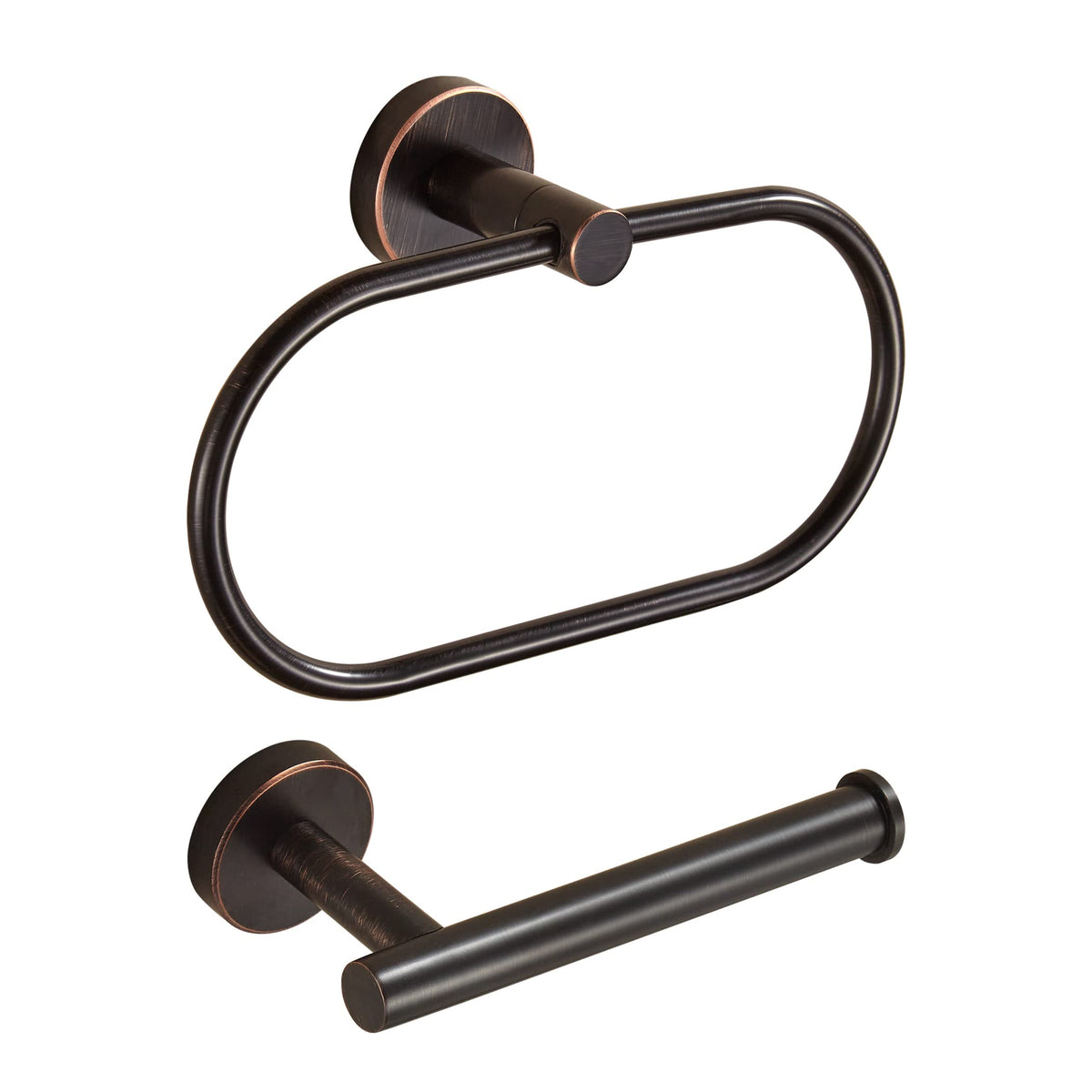 Bronze Toilet Paper Holder Hand Towel Holder, Oil Rubbed Towel Ring Toilet Tissue Holder Set, Farmhouse Toilet Paper Roll Holder