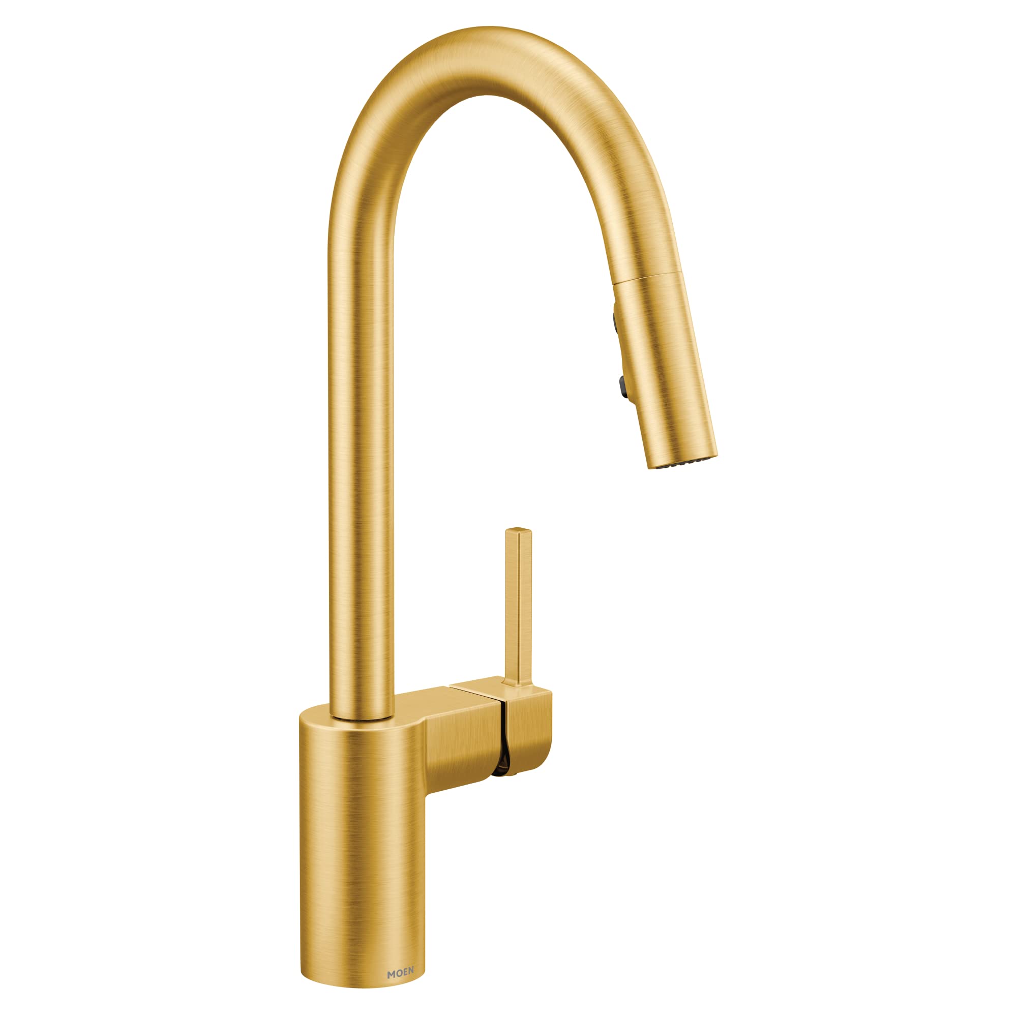 Moen Align Brushed Gold One-Handle Modern Kitchen Pulldown Faucet With Reflex Docking System And Power Clean Spray Technology, 7