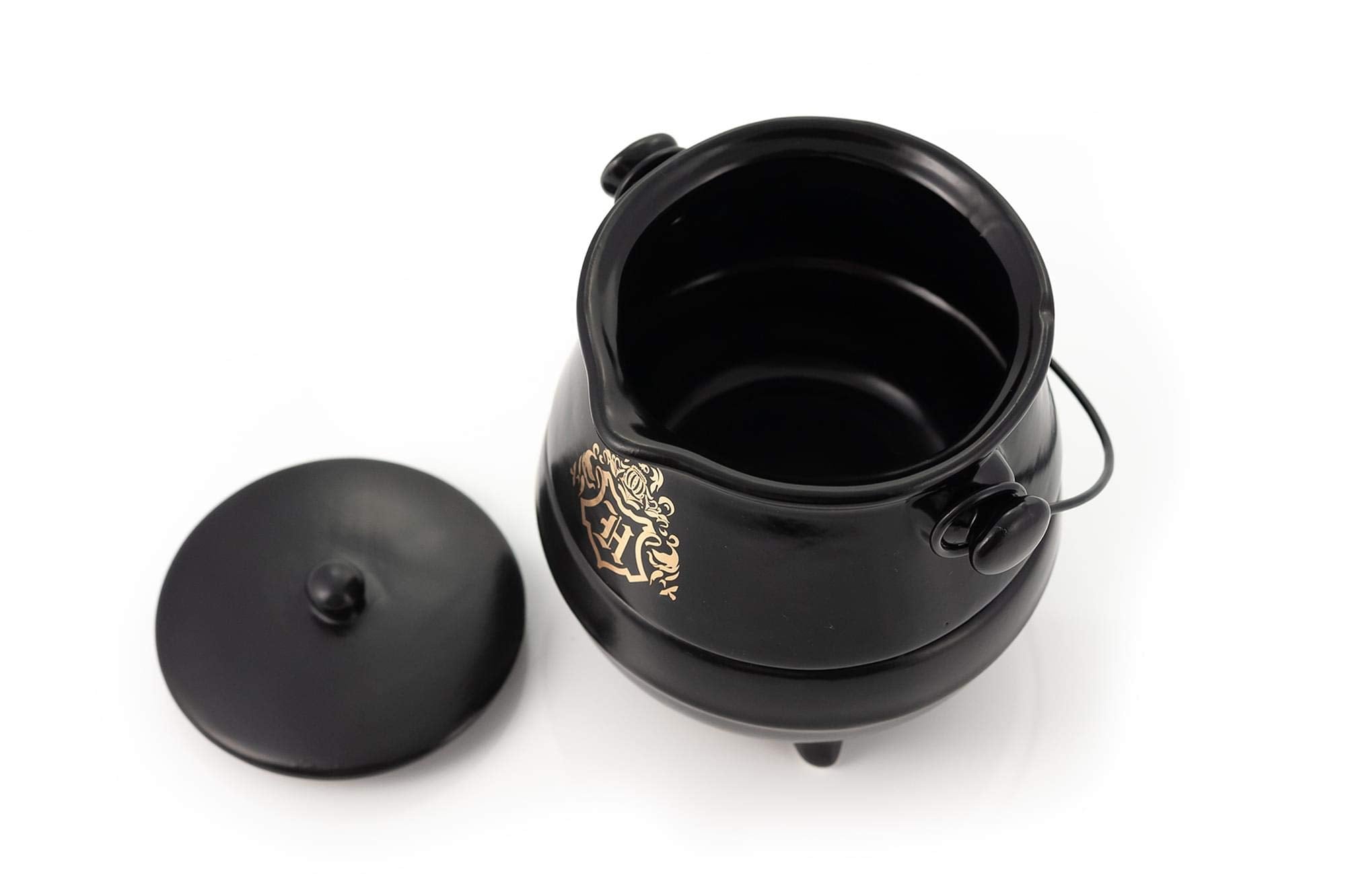 Harry Potter Tea-For-One Stackable Cauldron Teapot And Cup Set | Ceramic Harry Potter Collectible | Featuring Hogwarts Crest