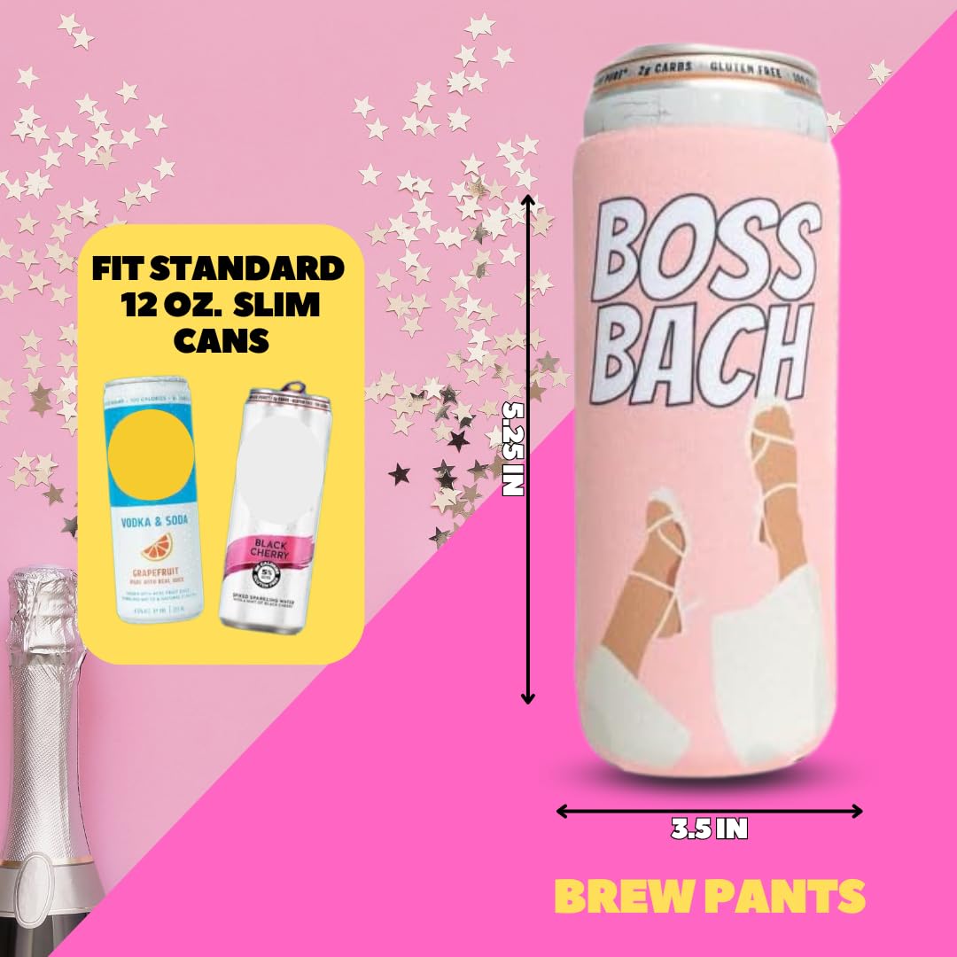 Brew Pants Bachelorette Party Themed Coozies - Perfect Accessory For Any Bachelorette Party - Premium Neoprene Material - 7 Pack
