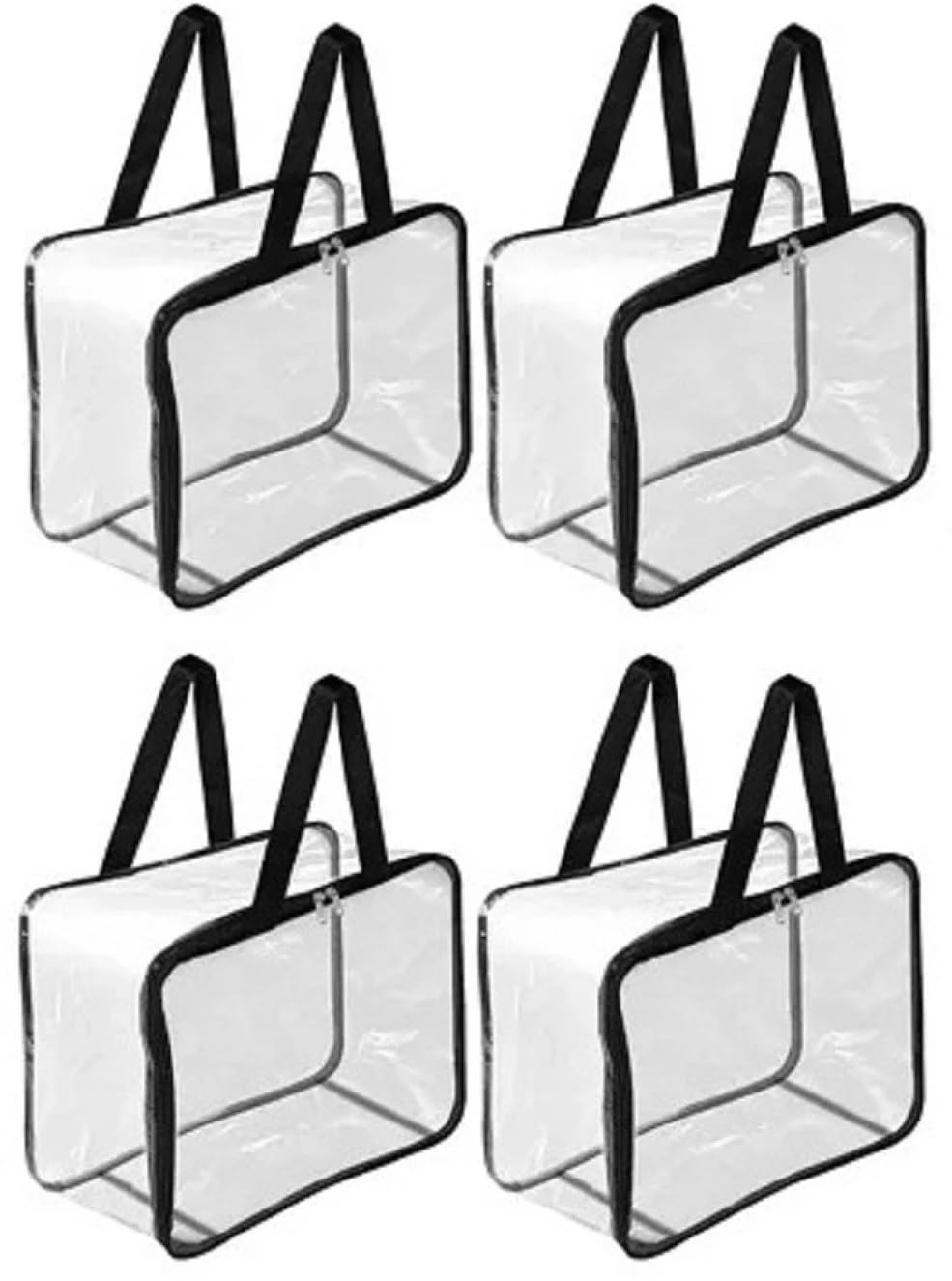 Ultimatefashionista Presents Multipurpose Transparent Storage Bag For Clothes Pvc Packing Organizer For Sarees Clothes Cover Bla