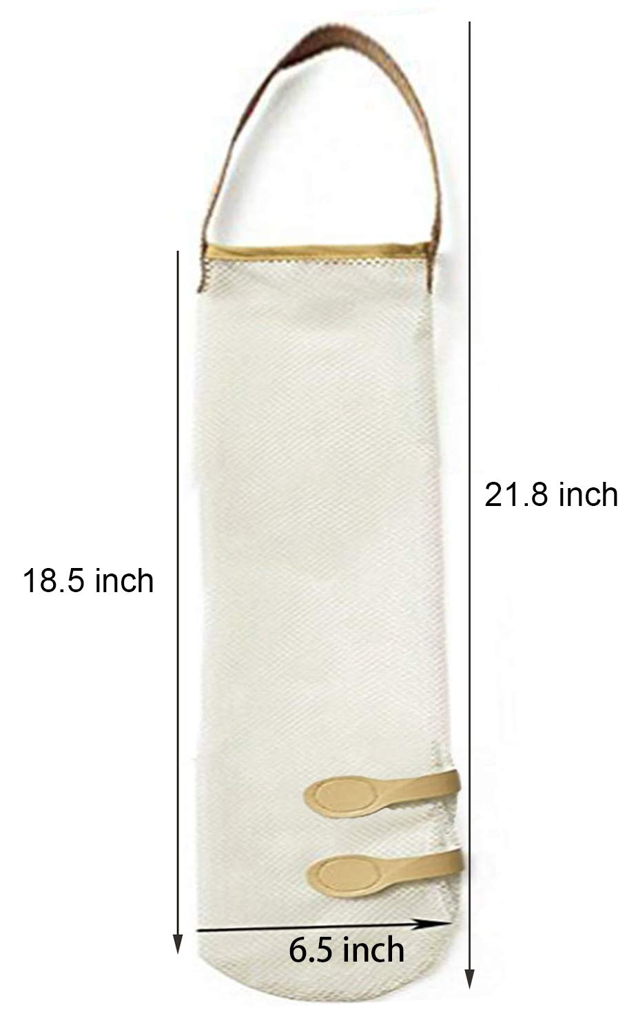 Ahyuan Hanging Mesh Storage Bags 5 Pack Onion Bags Mesh Garlic Net Bags Potatoes Bags Long And Large Reusable Net Storage Produc
