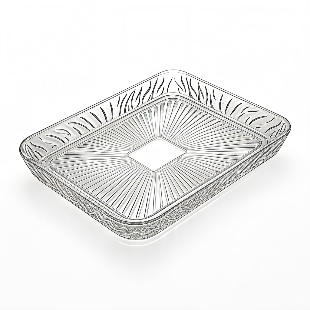 Jpiez Elegant Small Plastic Serving Tray With Handles, Serving Tray For Home & Offices, Decoration Tray, Multipurpose Serving Tr