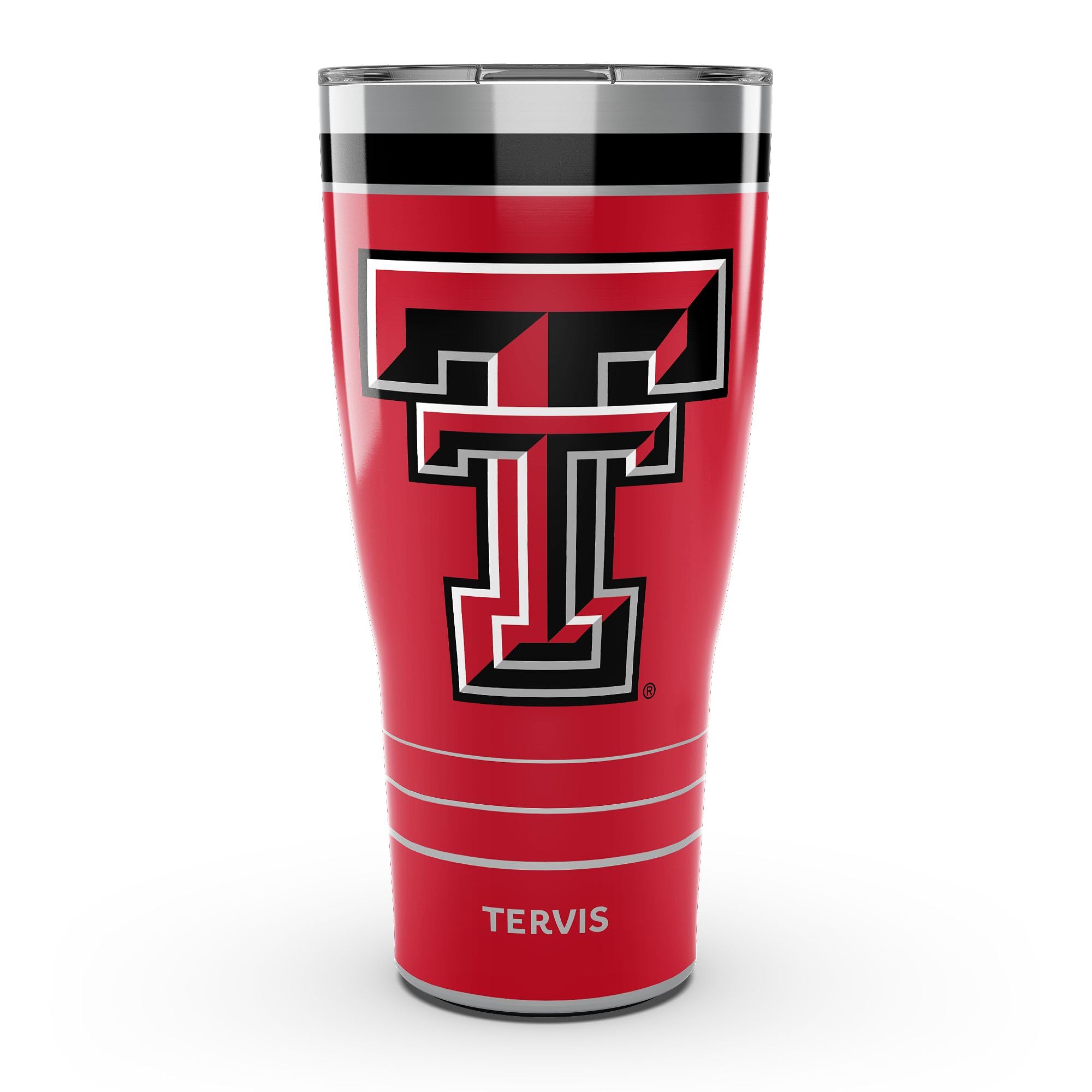 Tervis Traveler Texas Tech Red Raiders - MVP Triple Insulated Tumbler Travel Cup Keeps Drinks Cold & Hot, 30oz, Stainless Steel