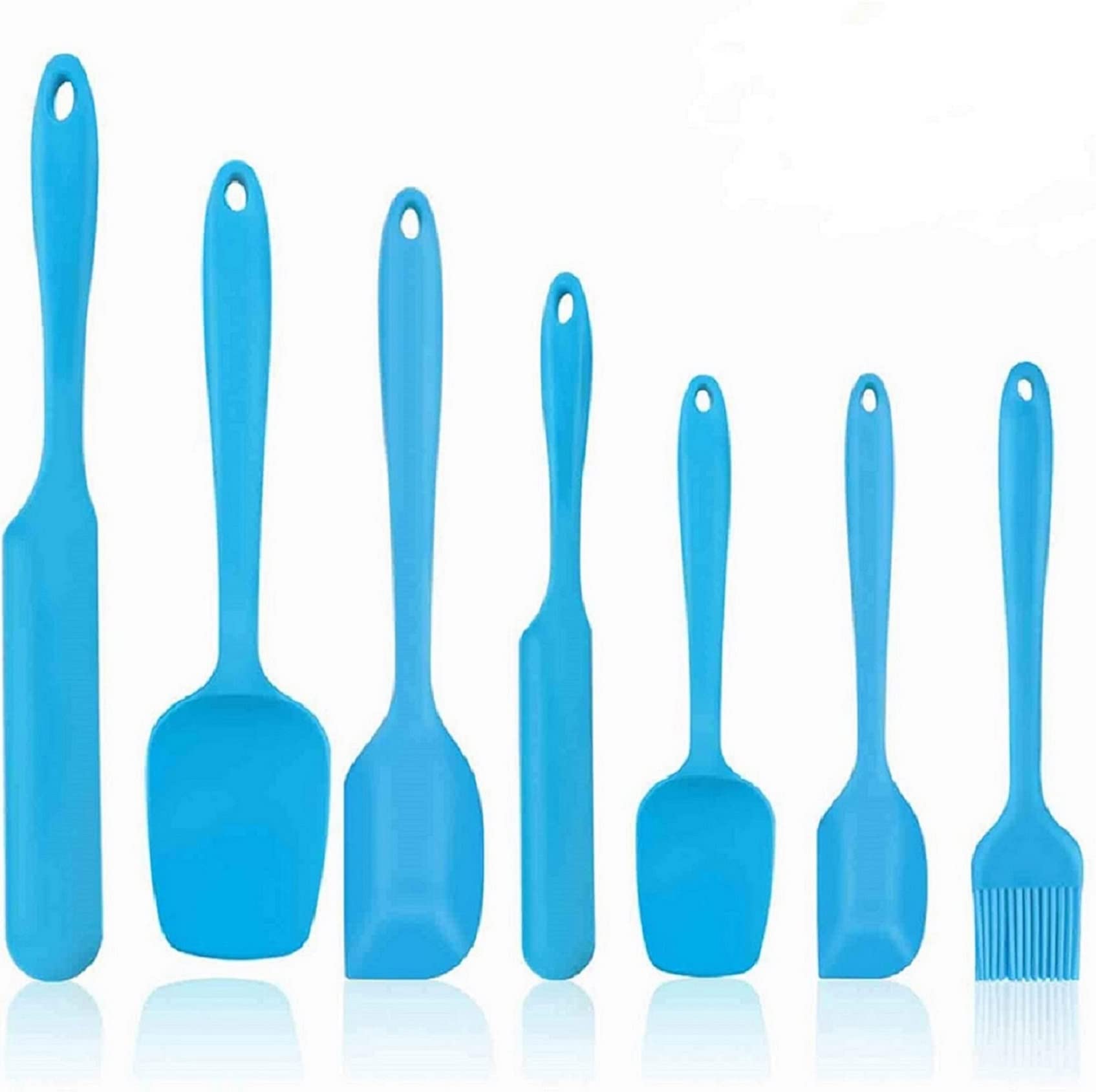 Pack Of 6 NonStick Silicone Spatula Set For Cooking With Stainless Steel Core Non Stick Silicon Spatulas Brush For Cake Mixer B