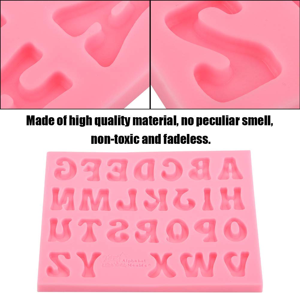Silicone Candy, Alphabet Baking Cake Chocolate 3D 26 Letters