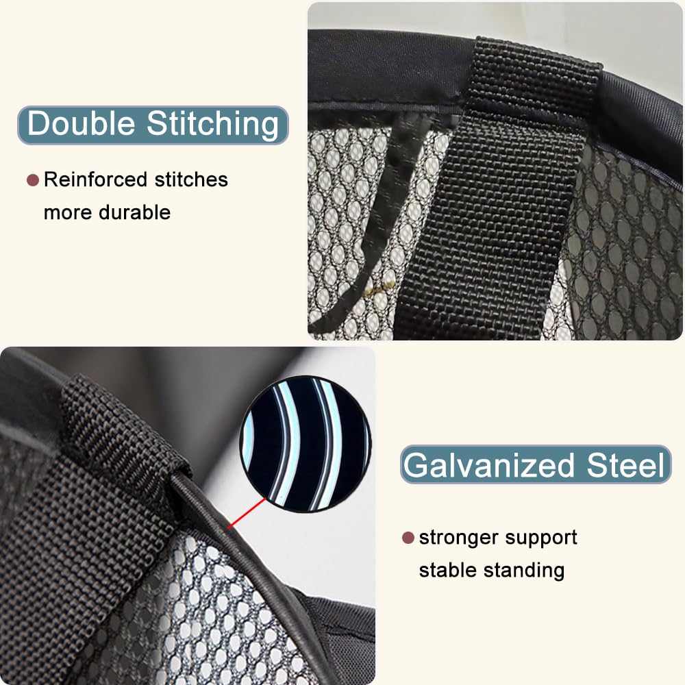 Aplter 2Pack Mesh Pop Up Laundry Hamper, Foldable Laundry Basket With Side Pocket For Nursery Room, Laundry Room, Travel, Cruise