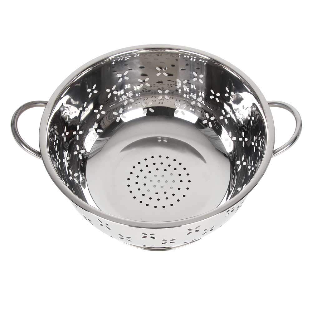 Lindy'S Stainless Steel Colander For Home Kitchen With Handles And Stable Base - For Straining, Steaming, Draining And Rinsing (