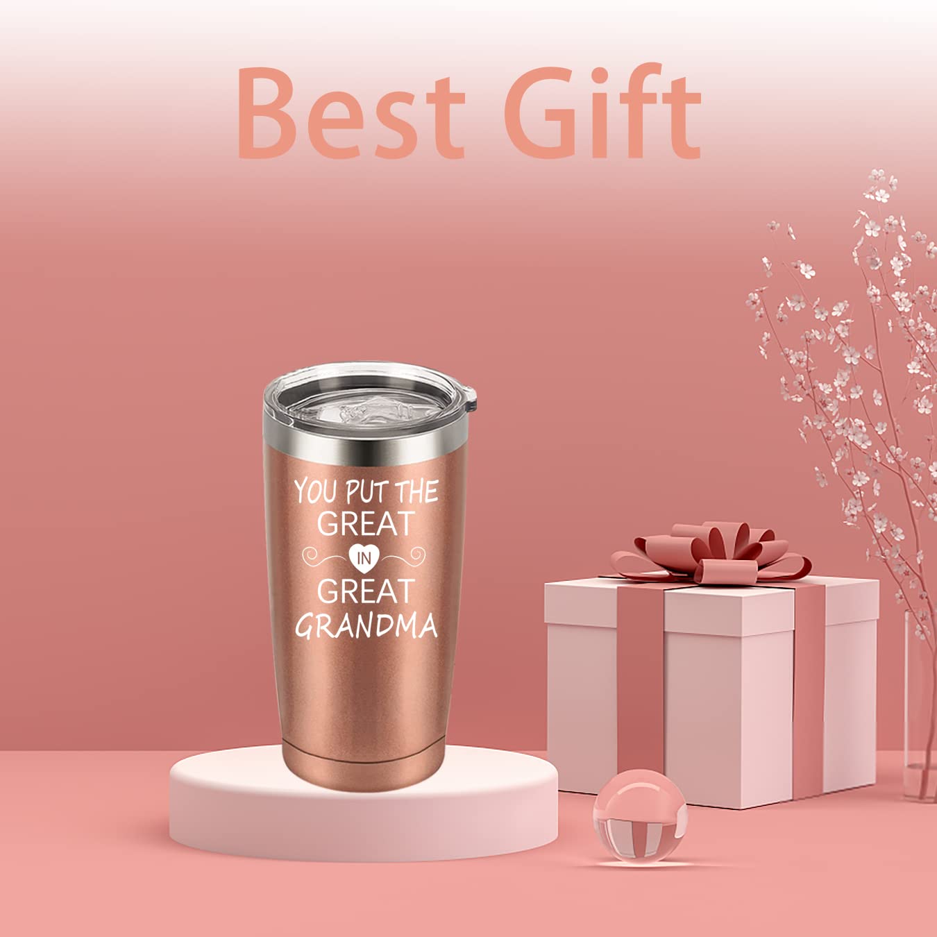 You Put The Great In Great Grandma Tumbler Great Grandma Travel Tumbler Birthday Mothers Day Gifts For Great Grandma Gifts From