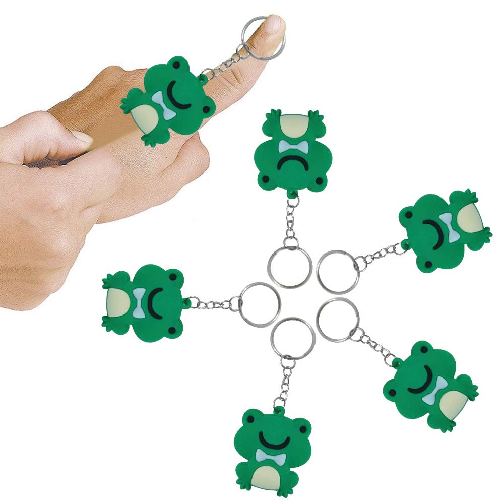 Imagitek 20 Pack Frog Keychains Decorations For Back To The 80S Party, Frog Themed Party Favors, Birthday Party Bag Fillers, Bir