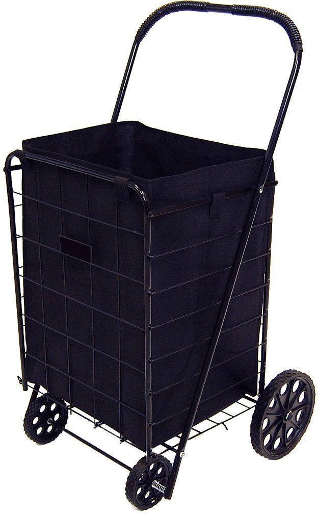 Primetrendz Tm Folding Shopping Cart Liner Insert With Cover In Black (Liner Only).