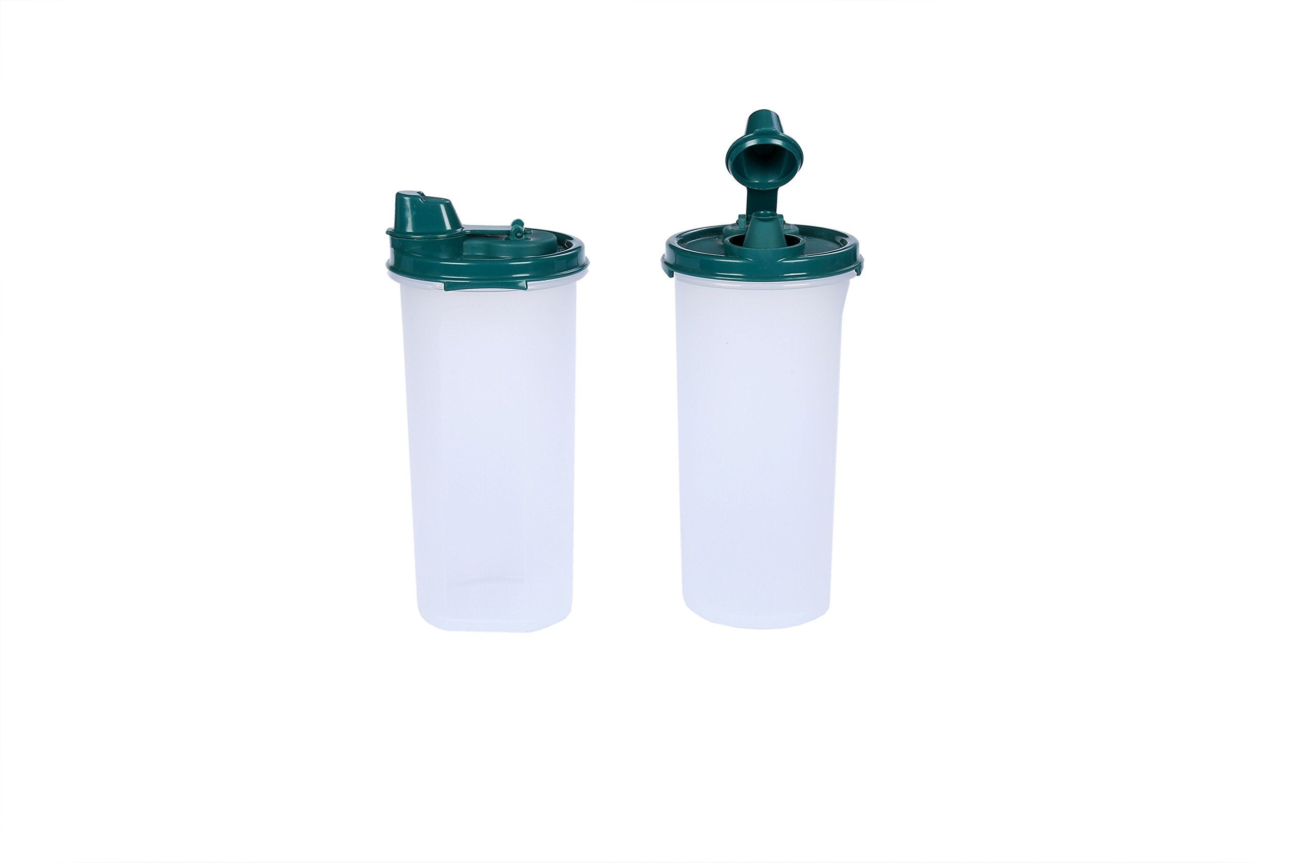Signoraware Easy Flow Plastic Bottle Set, 650 Ml, Set Of 2, Forest Green