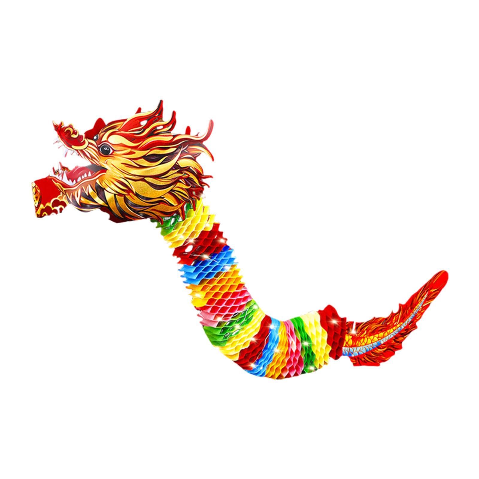 ECOMISTIQ Chinese New Year Photo Prop for Party Lunar New Year Atmosphere Scene Layout Dragon|Photobooth Props Art & Craft Suppl