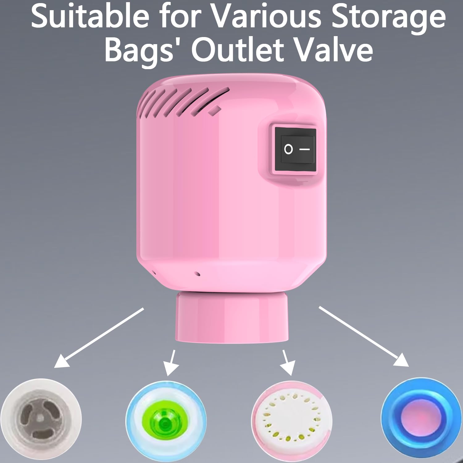 Vacuum Pump For Storage Bags,Electric Pump For Vacuum Storage Bags,55W Space Saver Vacuum Storage Bag Pump For Compression Cloth