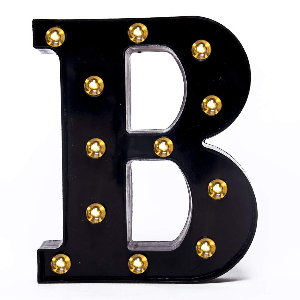 Foaky Black Led Marquee Number Lights Sign Light Up Marquee Number Lights Sign For Night Light Wedding Birthday Party Battery Po