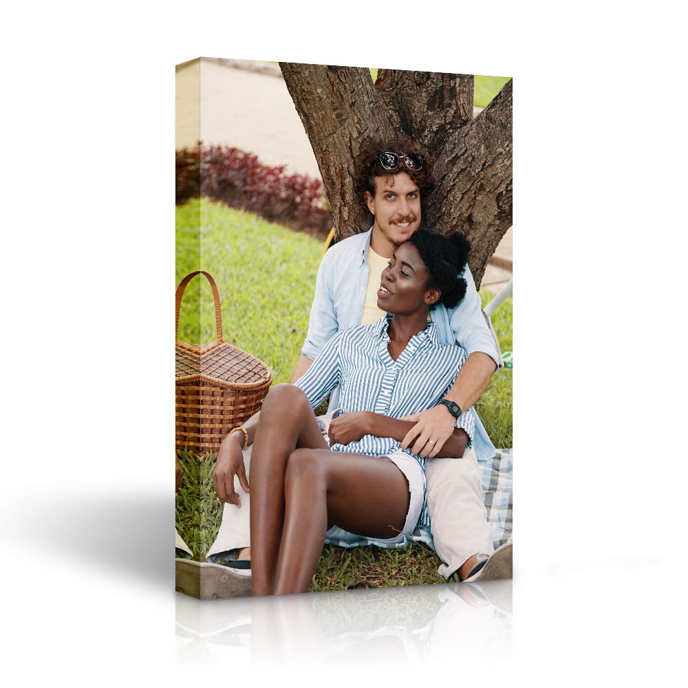 Signleader Canvas Prints With Your Photos, Personalized Canvas Wall Art, Custom Your Sweet Memories Photo On Canvas - 12X18 Inch