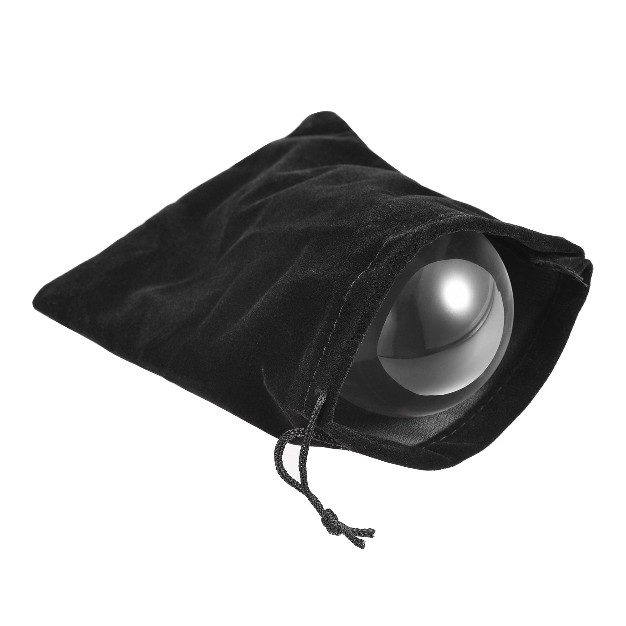 uxcell Acrylic Clear Contact Juggling Ball 3-1/8 Inch(80mm) with Ball Bag