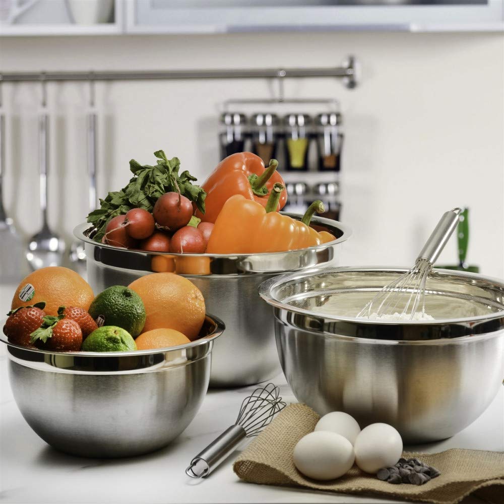 Ybmhome Deep Professional Quality Stainless Steel Mixing Bowl For Serving, Mixing Cooking And Or Baking ( 3 Quart)