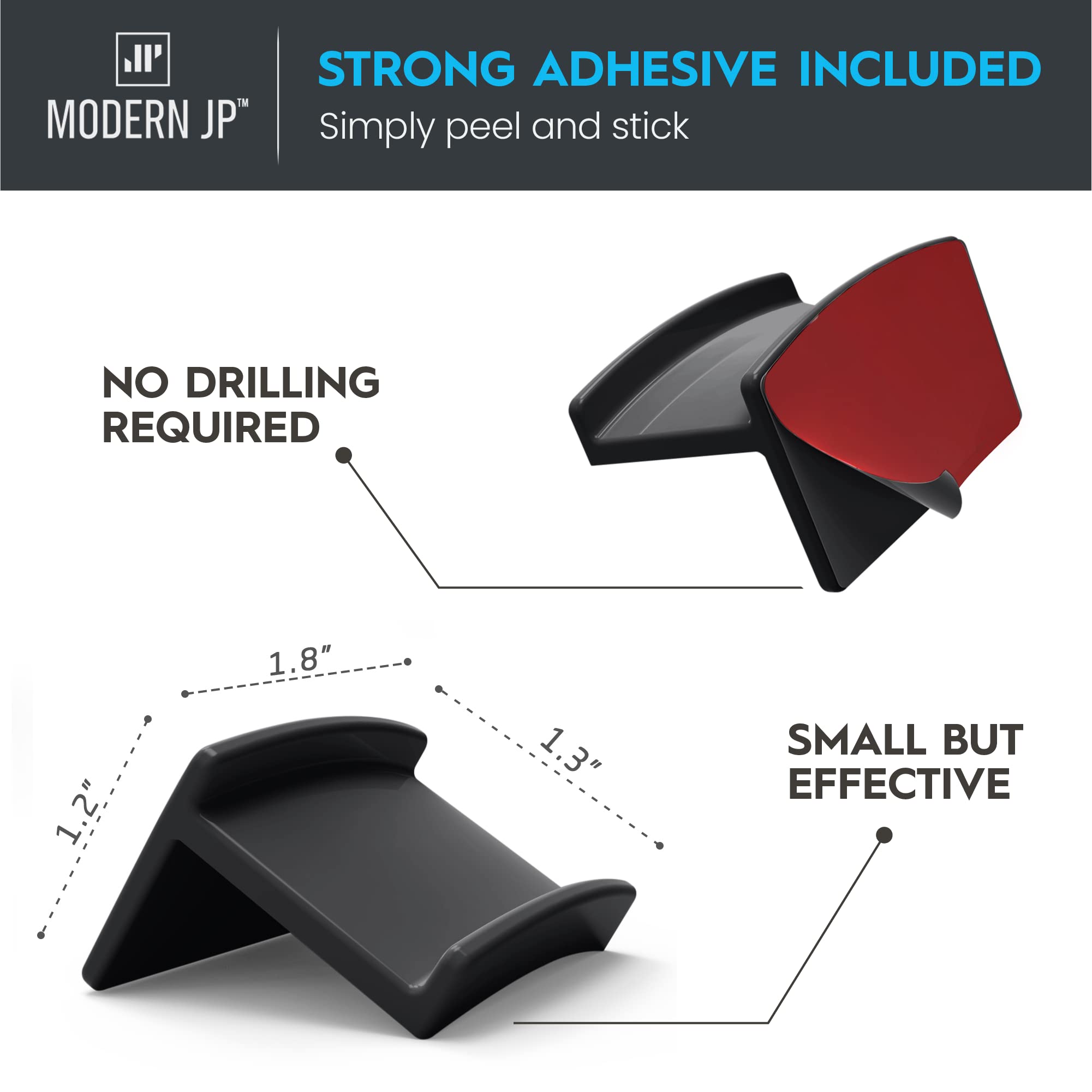 Modern Jp Adhesive Hat Hooks For Wall (32-Pack) - Minimalist Hat Rack Design, No Drilling, Strong Hold Hat Hangers - Usa Patente