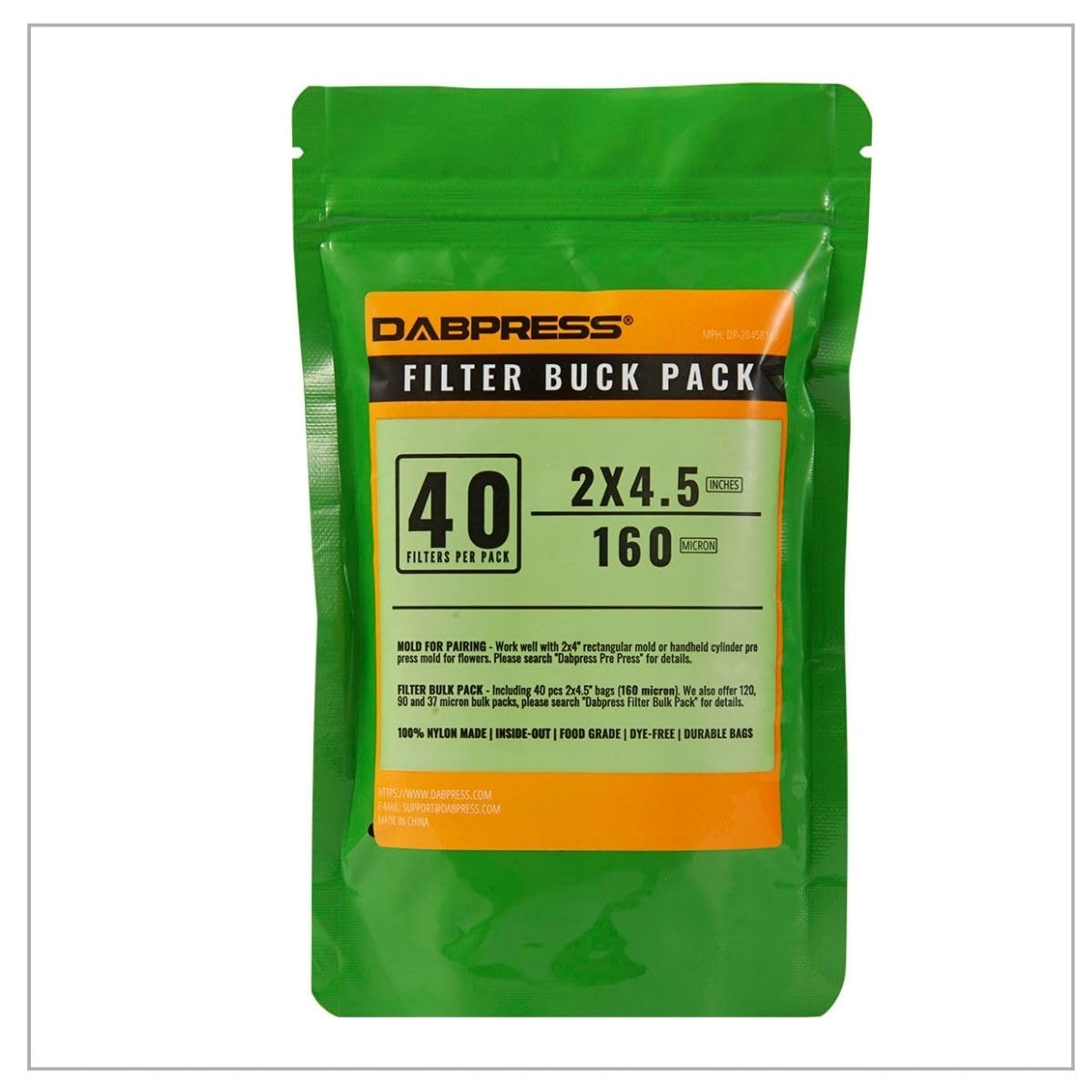 [ 40 Pack ] 2X4.5 Inch 120 Micron Tea Filter Bags White