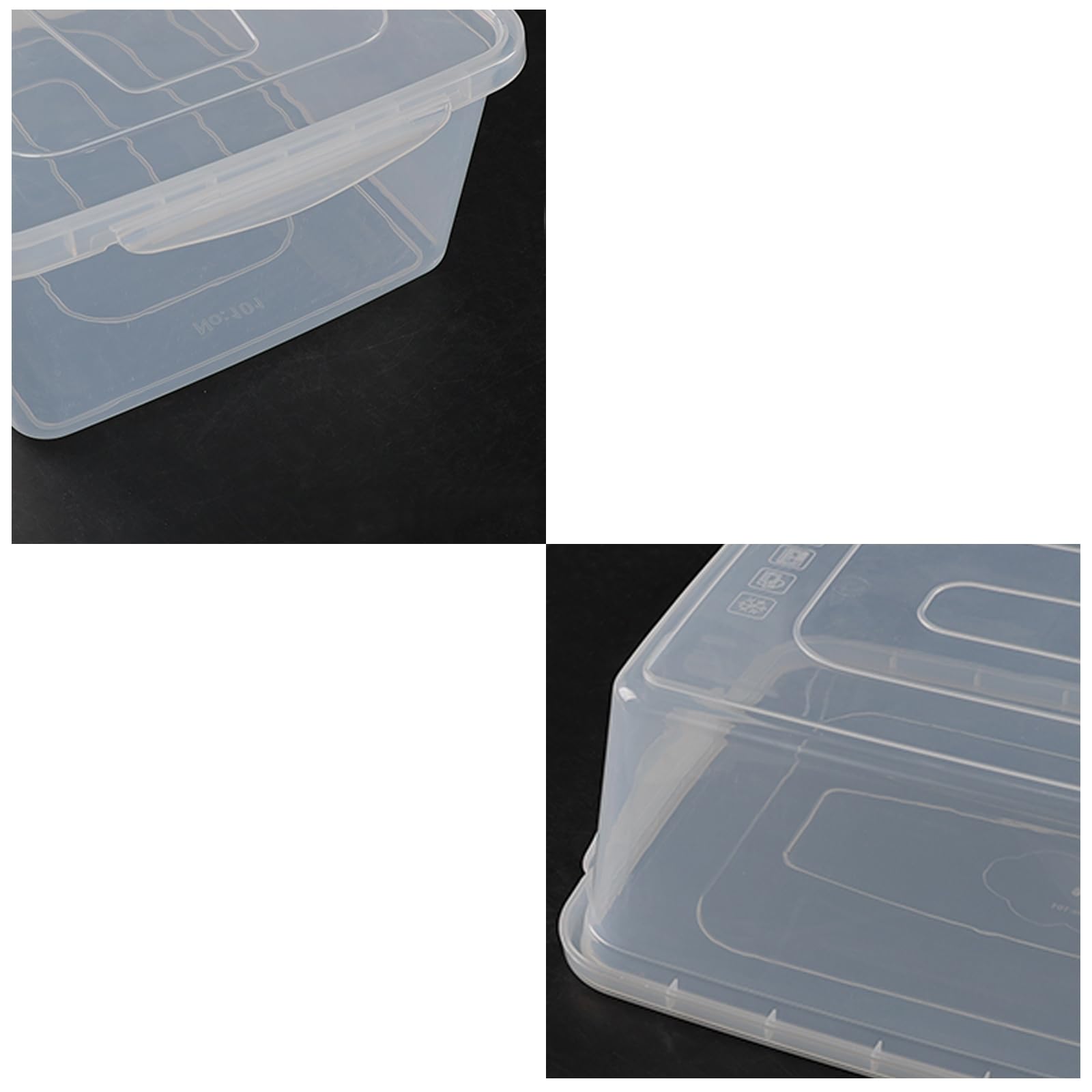 Anbers 16 Quart Clear Latching Storage Containers With Lid, Plastic Storage Box, 2 Packs