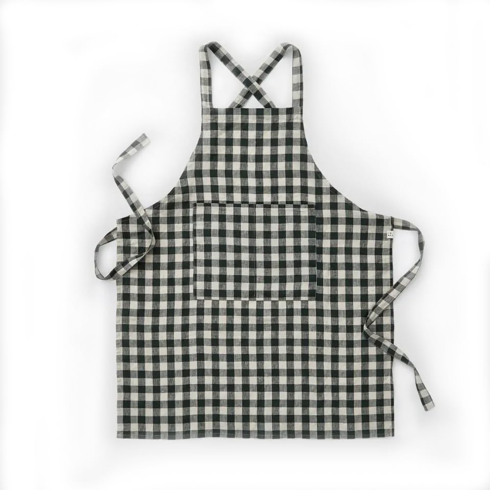 Fany Chef Apron For Kids | Black And White Color| Unisex Apron| 215 Year Old Kids Apron| (811 Years)