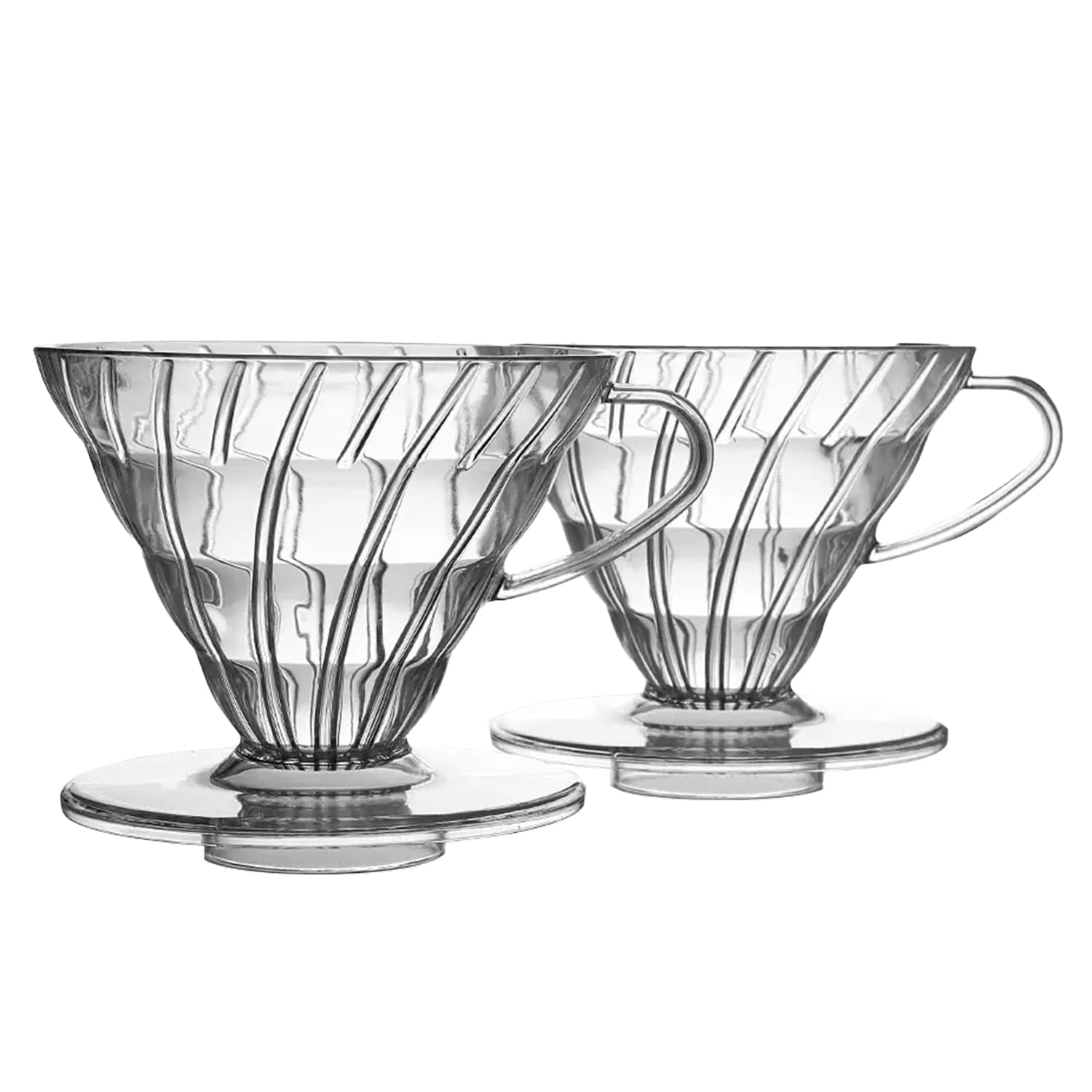 Marirao Pour Over Coffee Maker - Large Clear Manual Dripper for Travel, Camping, Office, Home - Slow Brewing Accessories