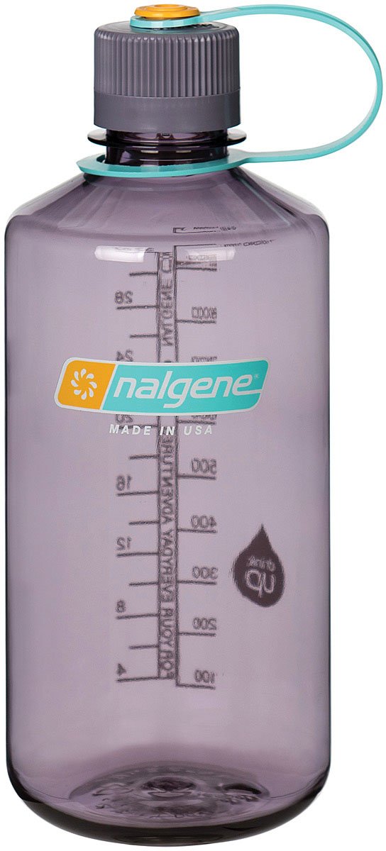 Nalgene Tritan Narrow Mouth BPAFree Water Bottle, Aubergine, 32 oz