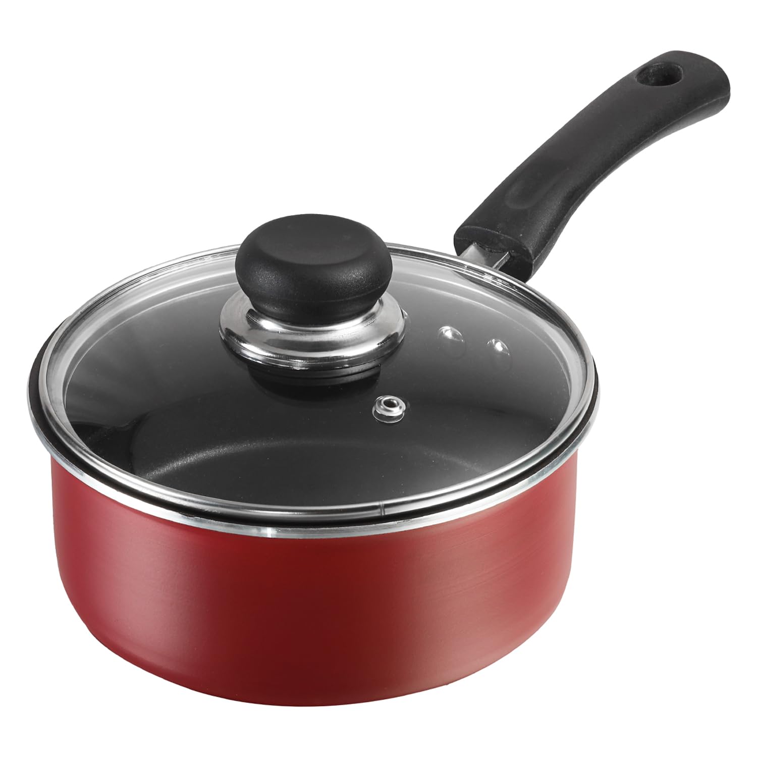 Vinod Zest Aluminium Non Stick Saucepan With Glass Lid - 1.6 Litre, 16 Cm | | Roti/Chapati/Dosa Tawa | 3Mm Thick | Bakelite Hand