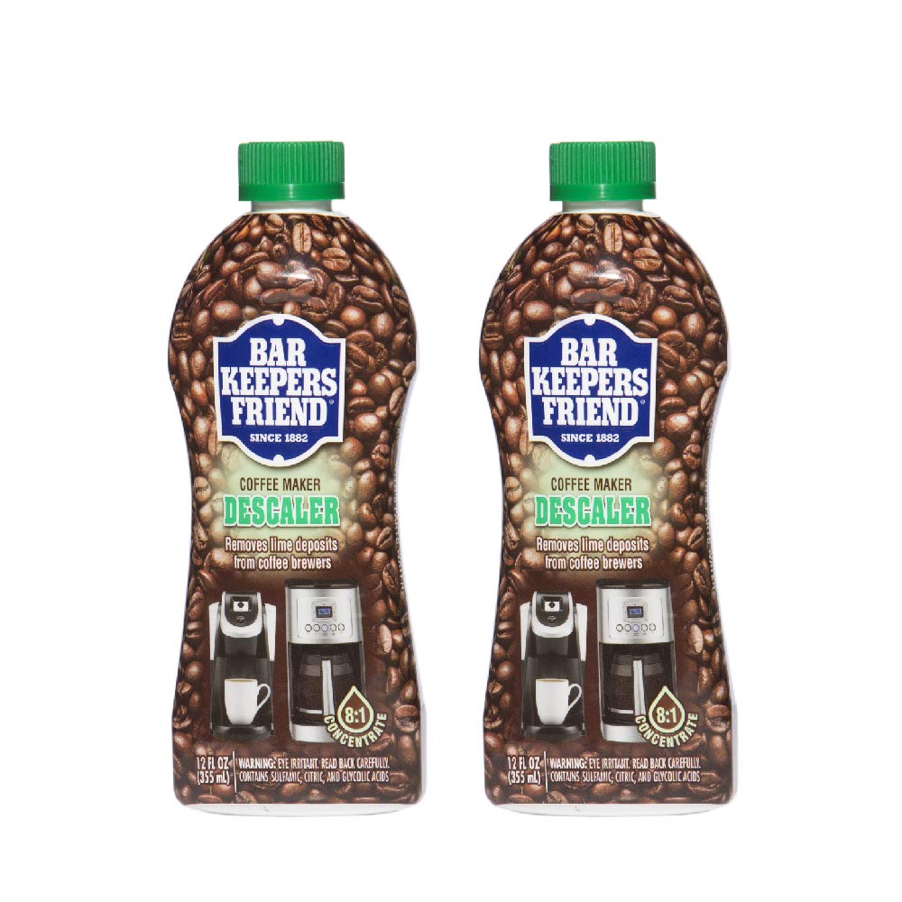 Bar Keepers Friend Coffee Maker Descaler (12 Oz) - Coffee Descaler And Espresso Machine Descaler For Descaling Automatic Drip An