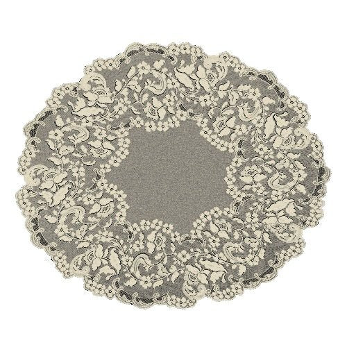 Heritage Lace Elizabeth 42-Inch Round Table Topper, Indigo