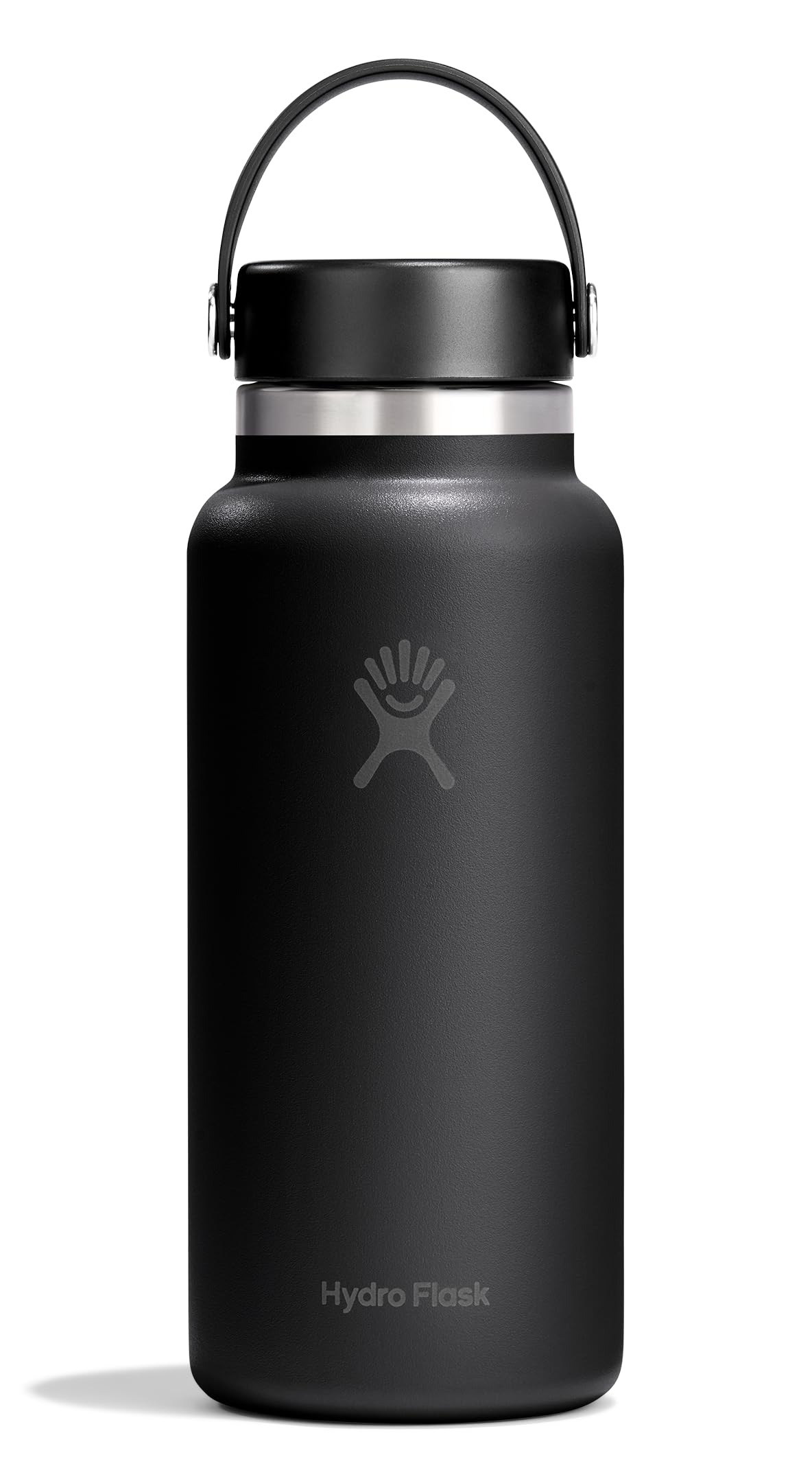 Hydro Flask Water Bottle - Insulated Stainless Steel - Wide Mouth Flex Lid, Non Spill, Leakproof and Refillable in 32 Oz Tonal B