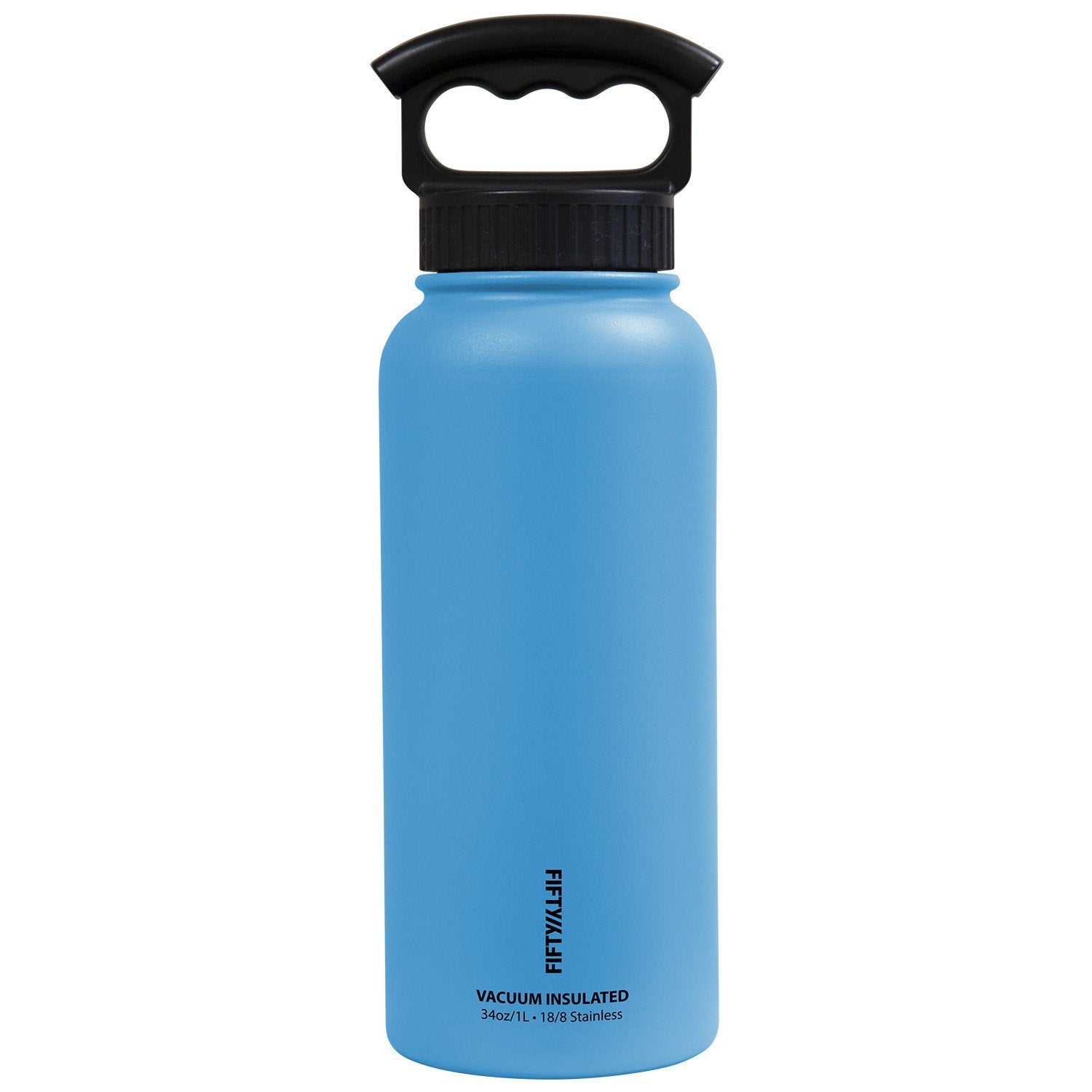 FIFTY/FIFTY 34oz  Crater Blue Bottle3 Finger Grip Cap, V34001BL0A