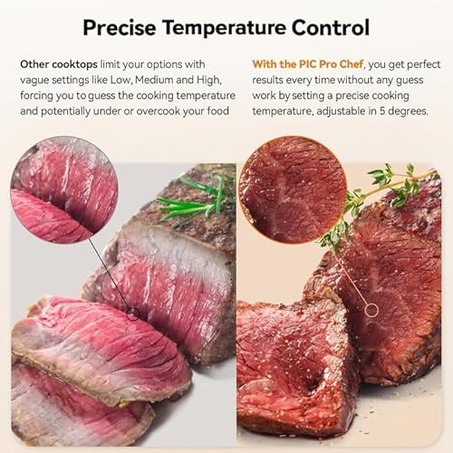 Nuwave Gold Precision Induction Cooktop  Portable  Powerful with Large 8? Heating Coil 100?F to 575?F  3 Wattage Settings  12? Heat-Resistant Cooking Surface