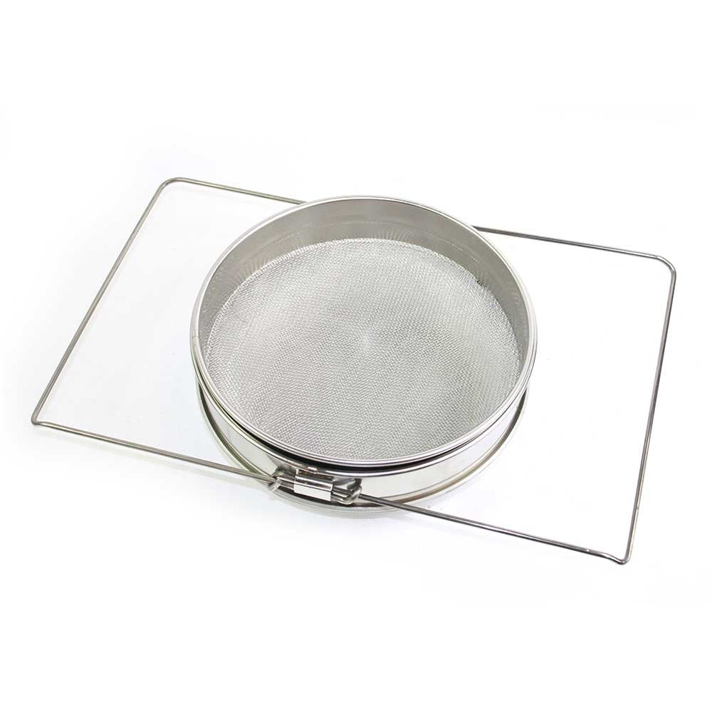 Goodland Bee Supply Food Grade 304 Double Sieve Stainless Steel Bucket Top Honey Strainer, Filter For Honey Processing/Extractio