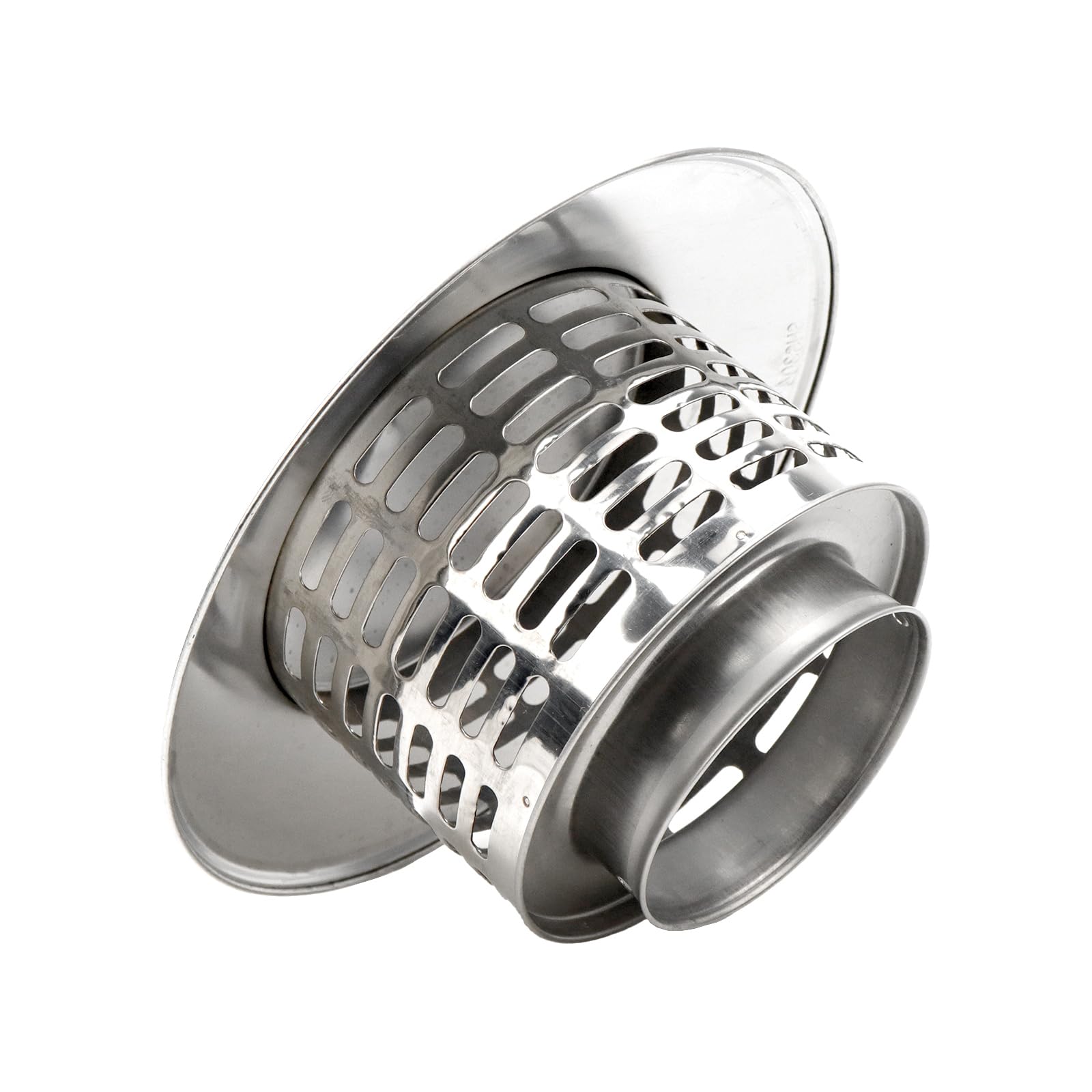 Antrader Cone Top Chimney Cap 2.95 Inch, Round Chimney Cap Chimney Cover Cap Chimney Cover Outside Roof Silver Fireplace Screen