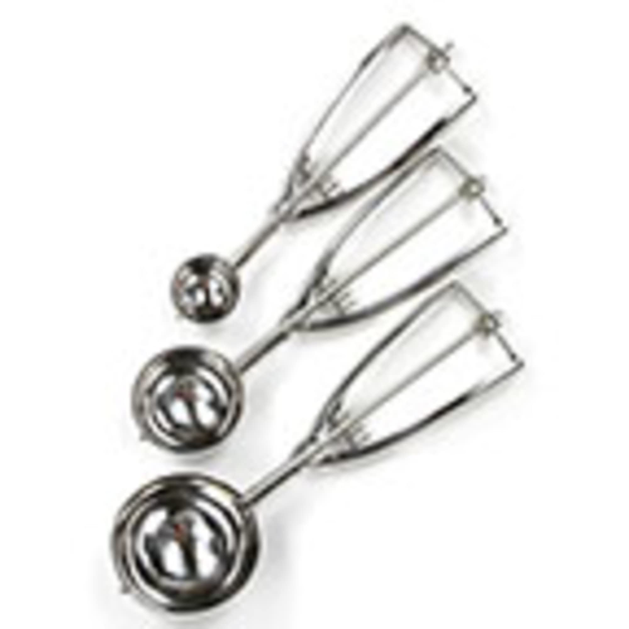 Chef Craft Heavy Duty Medium Ice Cream/Cookie Dough Scoop, 2.25 In Diameter, Stainless Steel