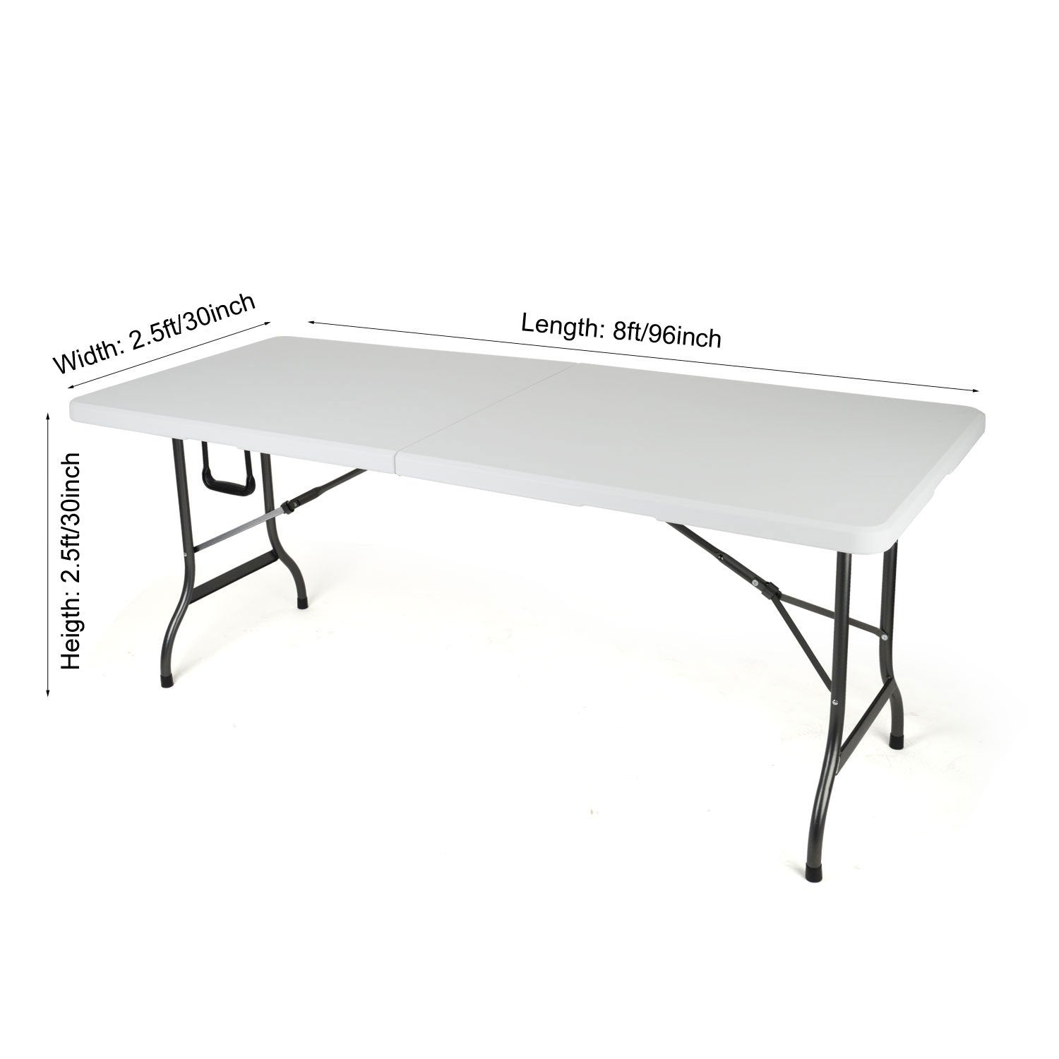 Gowinex 8Ft Red Stretch Spandex Table Cover Tablecloth For Rectangular Fitted Folding Table