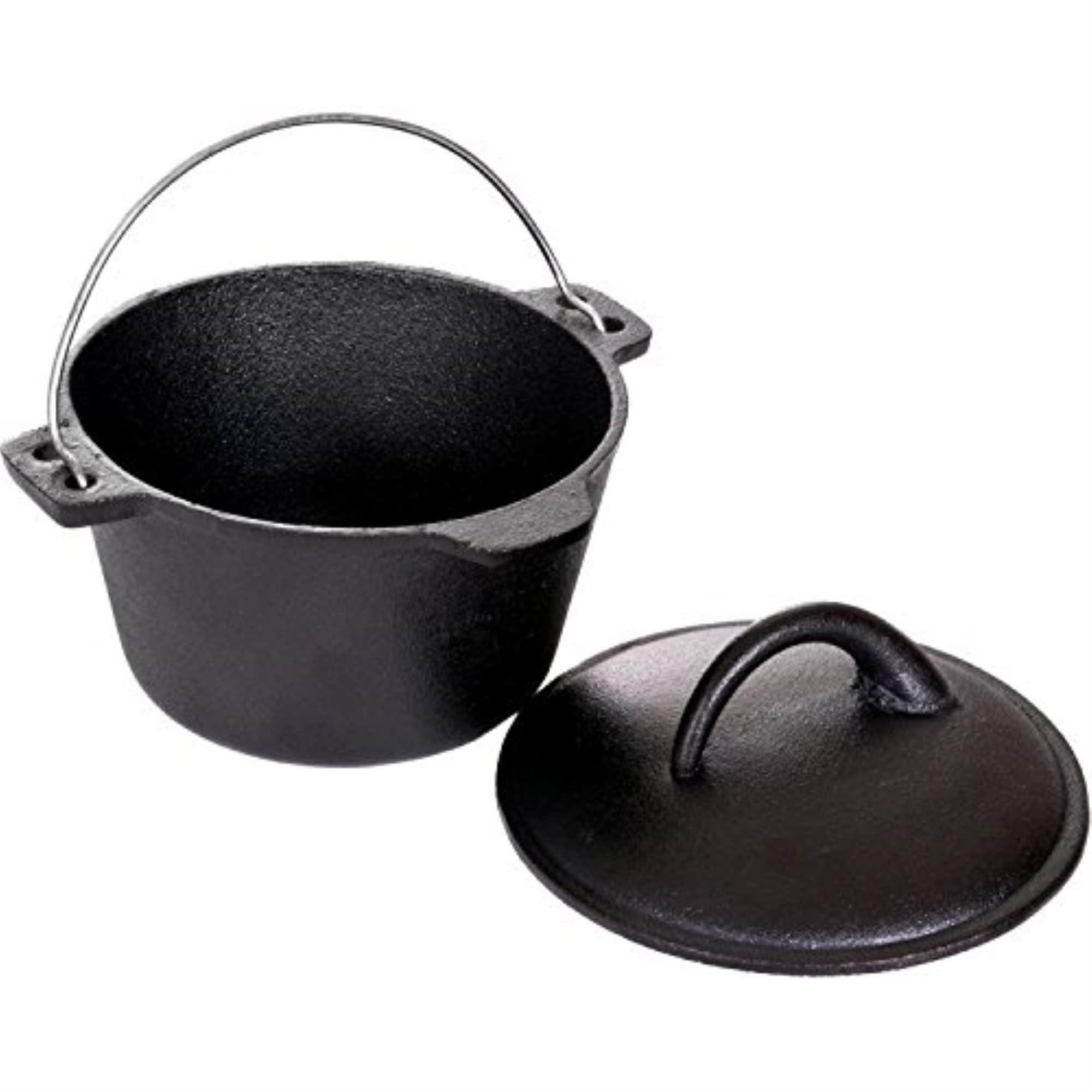 Cajun Classic Cast Iron Dutch Oven, 1 Quart, Black - Durable Cajun Cookware for Perfect Cooking