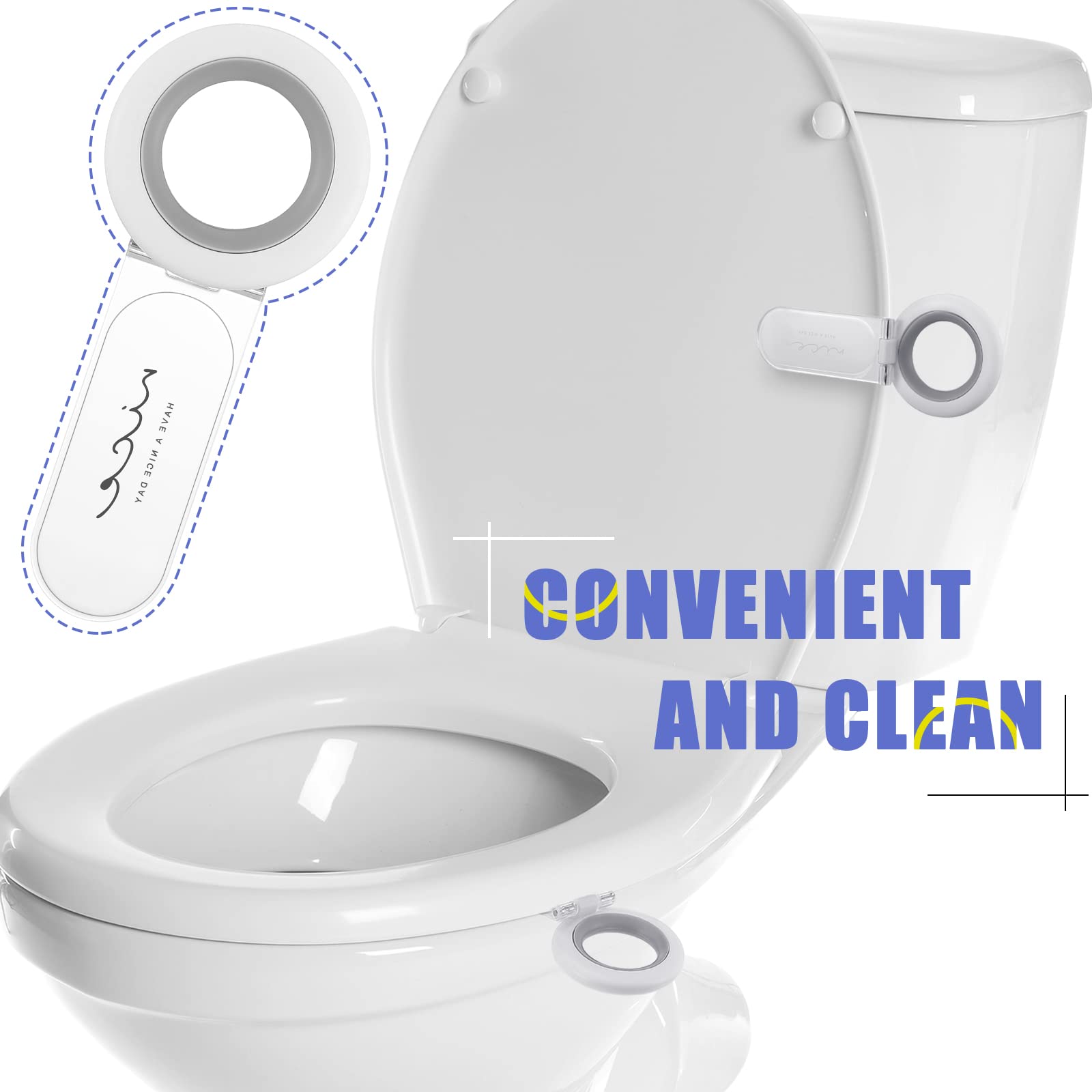 4 Pcs Toilet Lid Handle Lifter Toilet Seat Lifter Toilet Seat Lifter Handle Adhesive Toilet Cover Lift Tool For Bathroom Hotel H