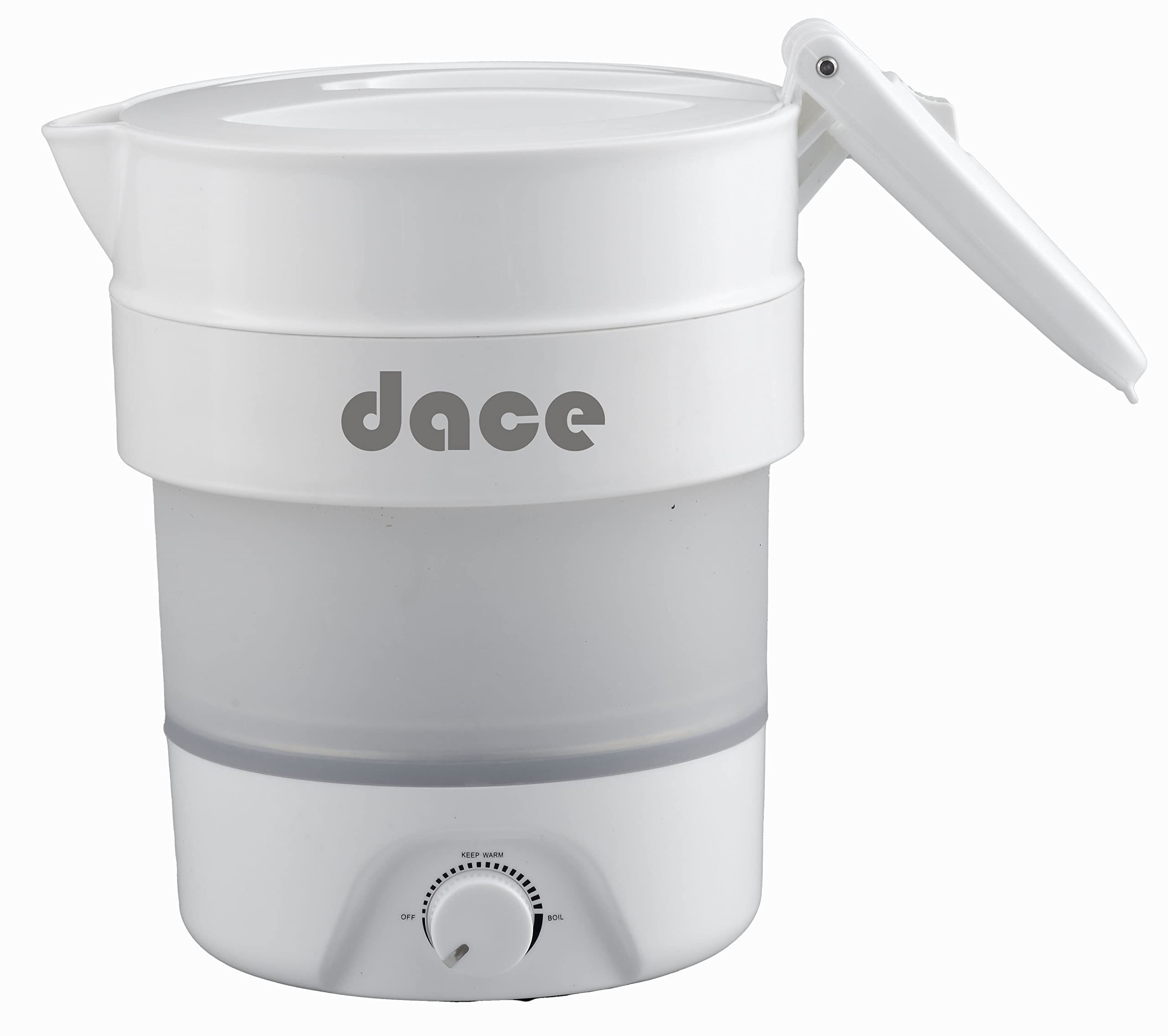 Portable Foldable Electric Travel Kettle, 800Ml/27Oz, White With Two Folding Cups And One Coffee Dripper,110V & 220V Dual Voltag