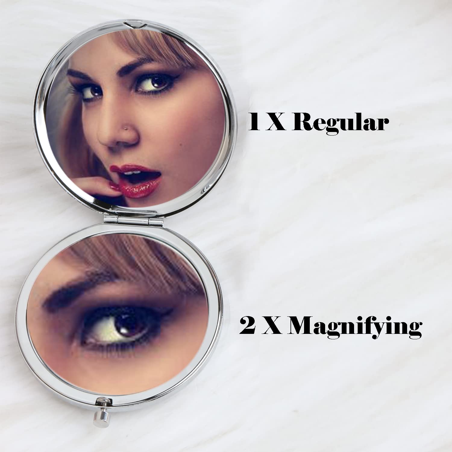 Lywjyb Birdgot Movie Inspired Gift Movie Inspirational Compact Makeup Mirror for Her (Cinder Mirr Whenever)
