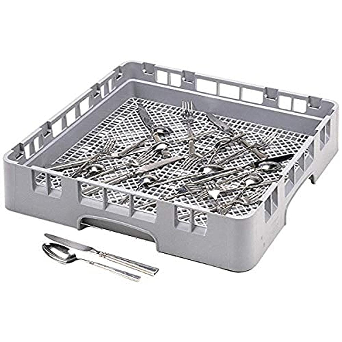 Cambro Full Size Flatware Rack Soft Gray Fr258-151