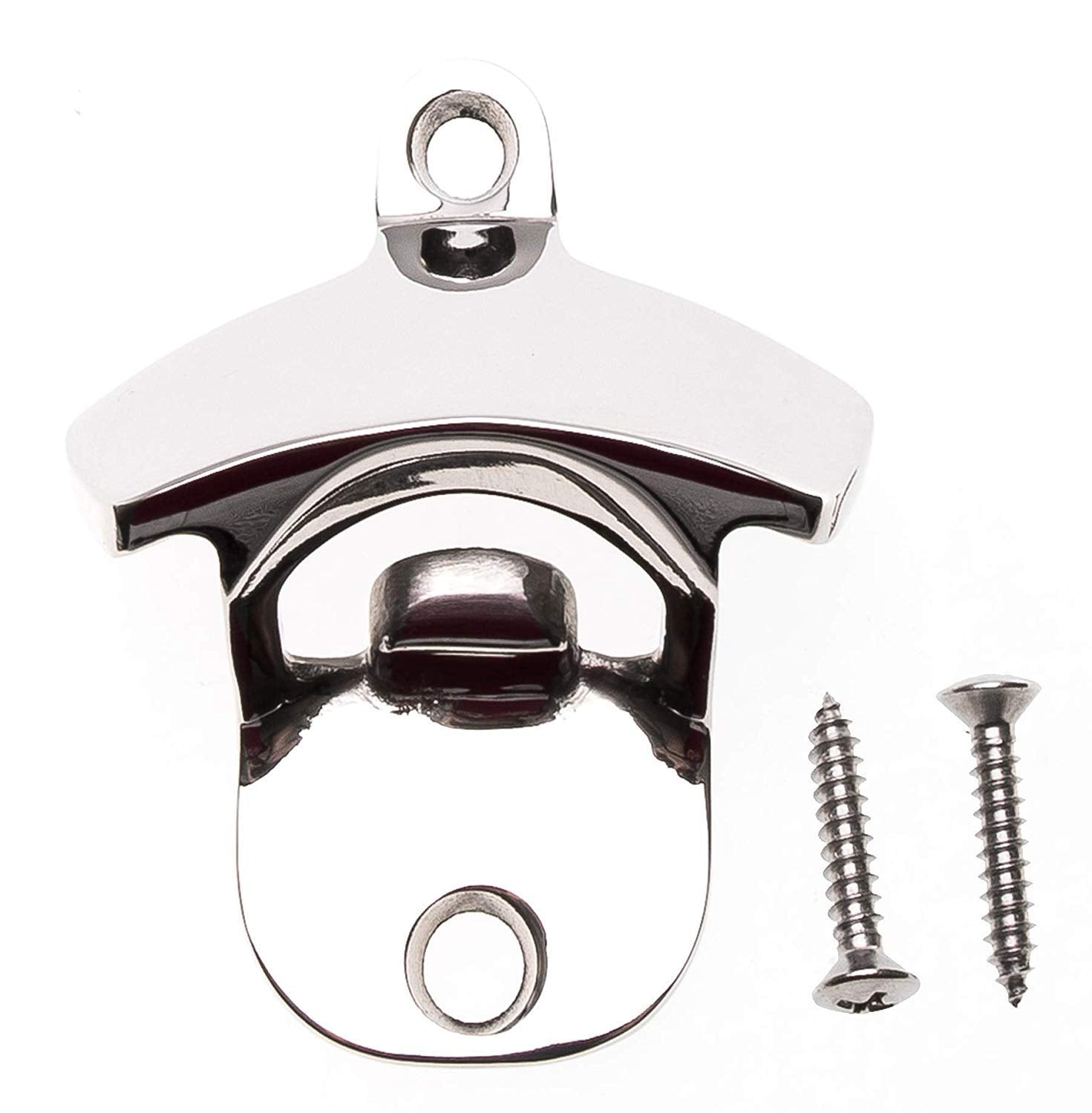Choice Marine 316 Stainless Steel Wall Mount Bottle Opener, Marine Grade Rustproof, Includes SS Mounting Screws, for Boats, Bars