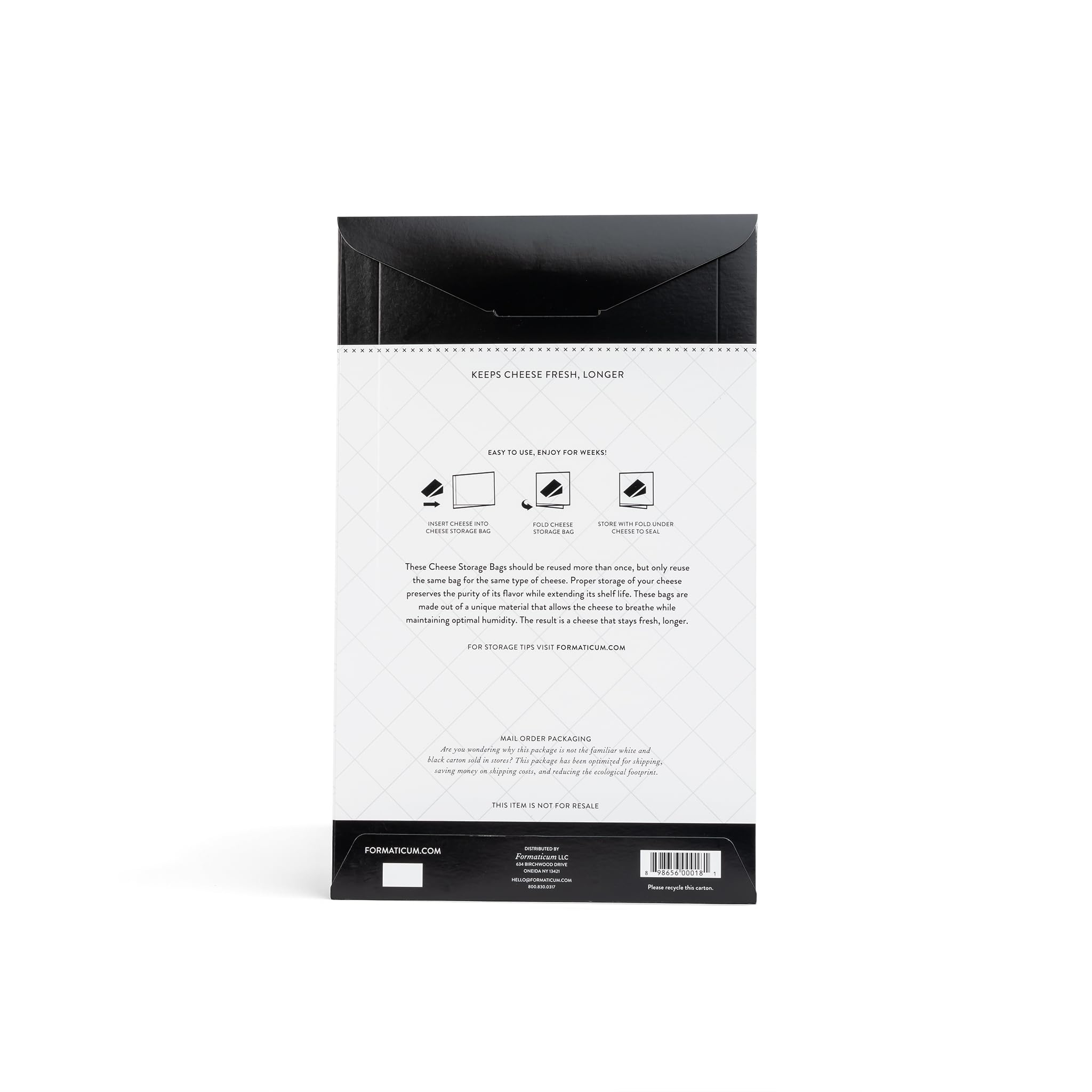 Formaticum Cheese Storage Bags, Keep Charcuterie Fresh, Wax Paper Bags, 75 Count