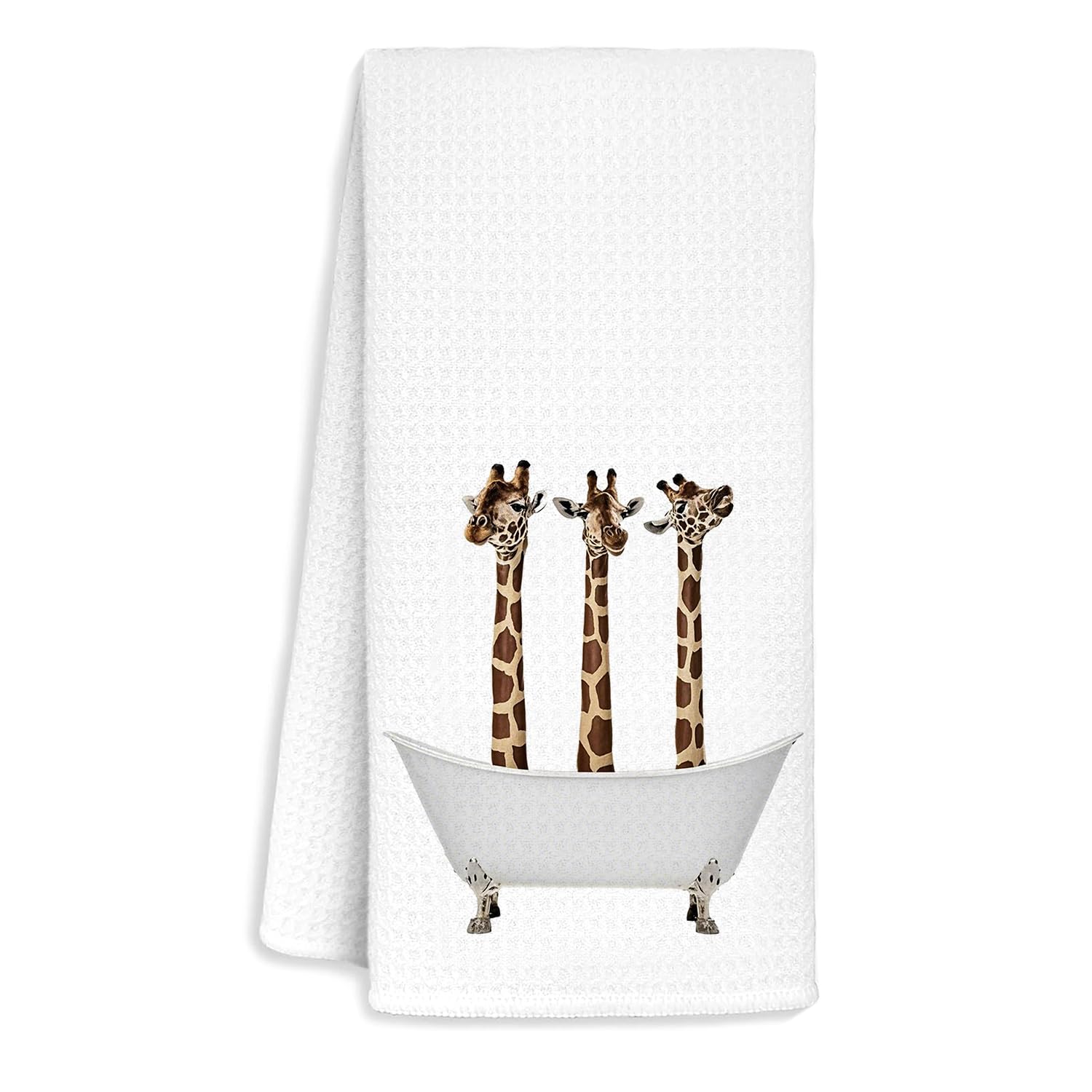 Jvpke Funny Giraffe Bathroom Decor, Giraffe Towels for Bathroom, Giraffe Gifts for Women Kids Men, Toddler Boys Girls Bathroom D