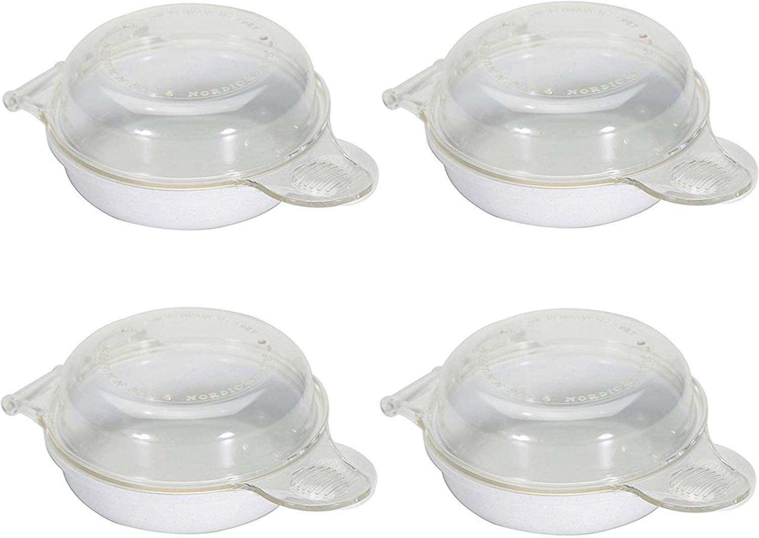 Nordic Ware 4-3/4 In. W X 6-21/32 In. L Clear Microwave Egg N' Muffin Breakfast Pan