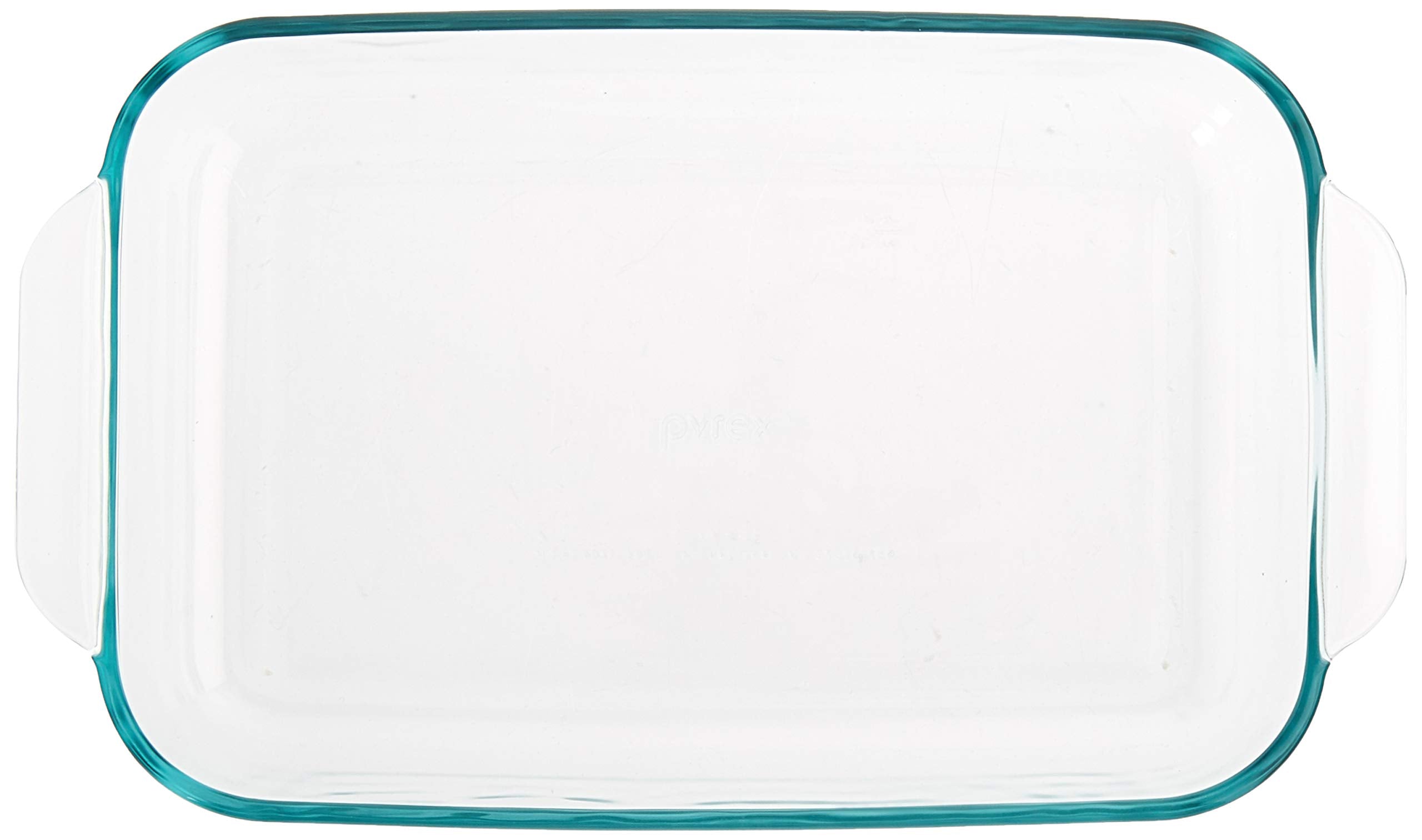 Pyrex 2 Quart Clear Glass Oblong Baking Dish, 11.1" x 7.1", Durable Rectangular Design, Model SYNCHKG055786